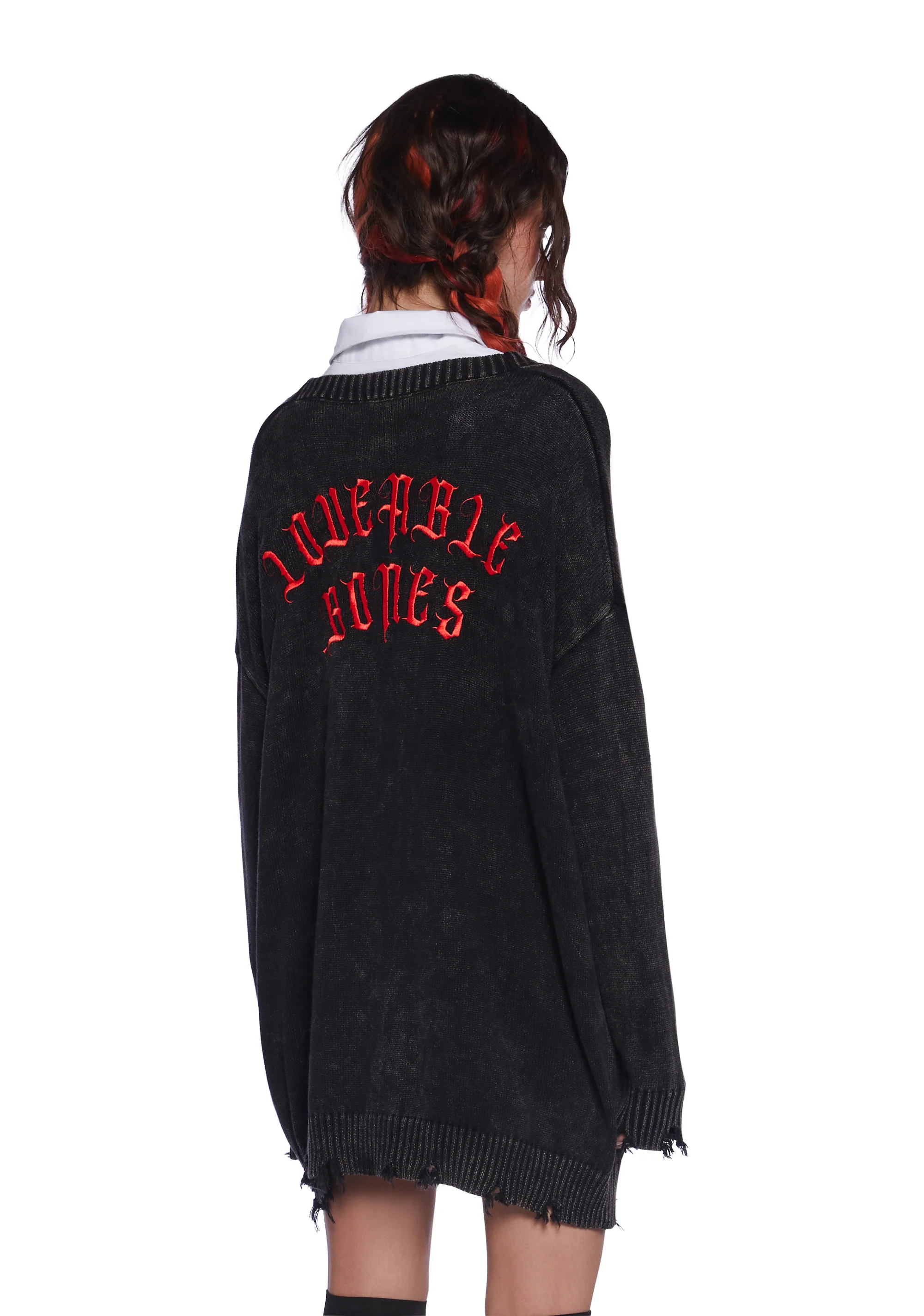 Bonita Distressed Cardigan - Image 4