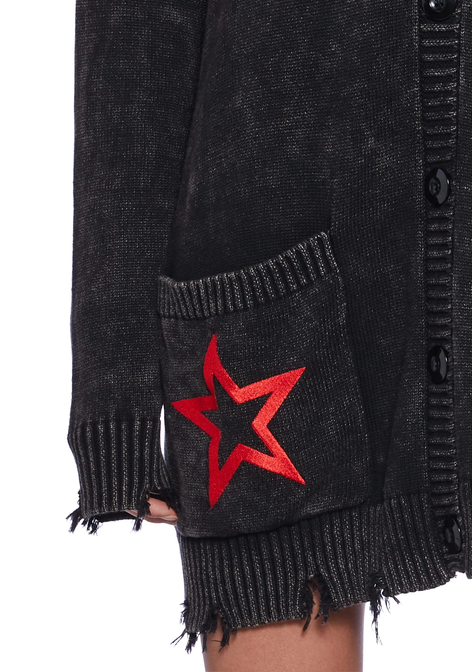 Bonita Distressed Cardigan - Image 7