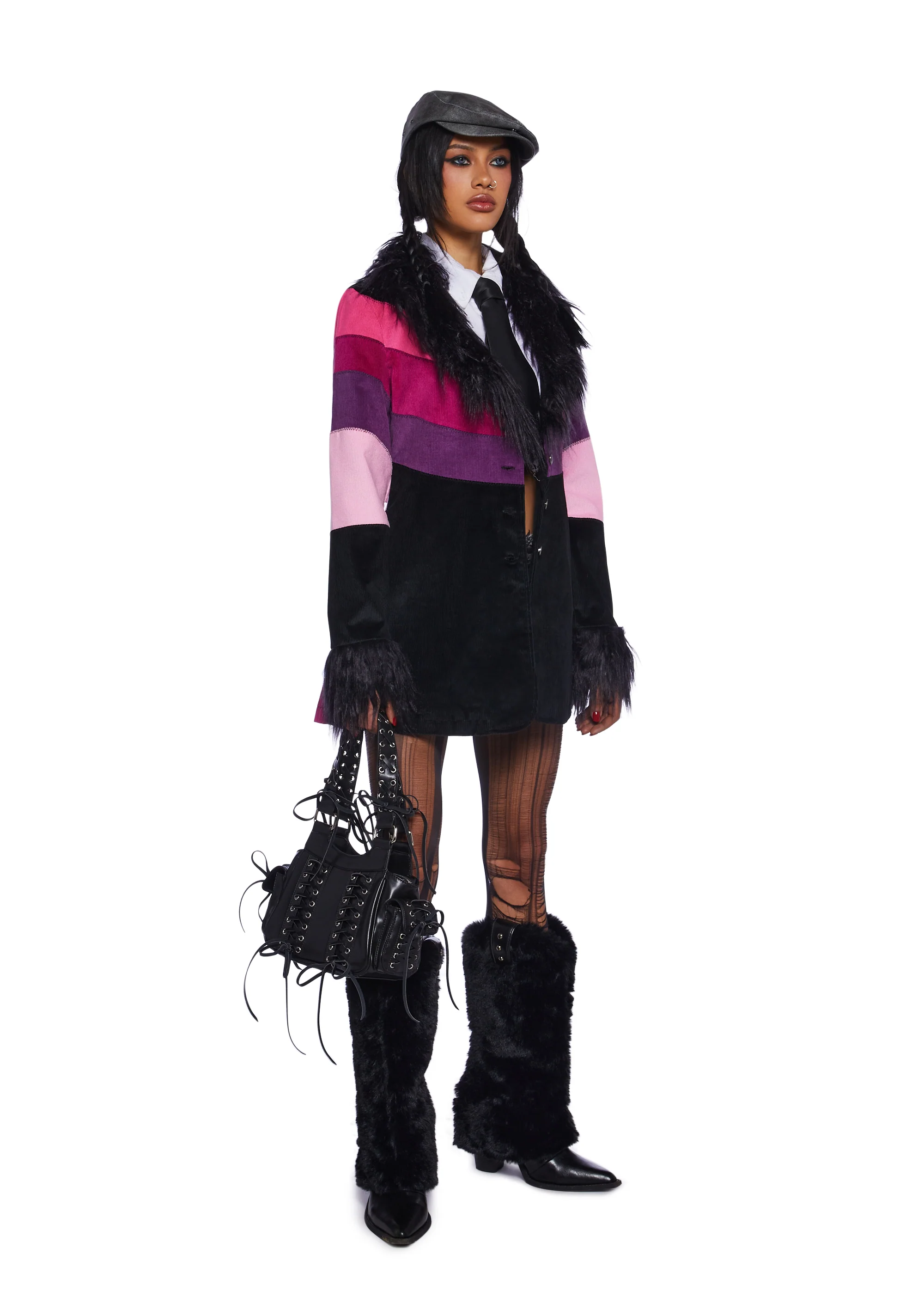 Break Free Corduroy Coat - Black - Image 4