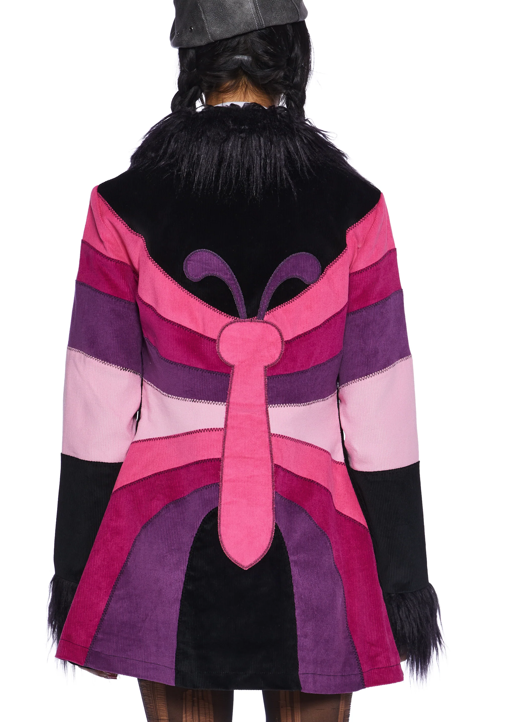 Break Free Corduroy Coat - Black - Image 5