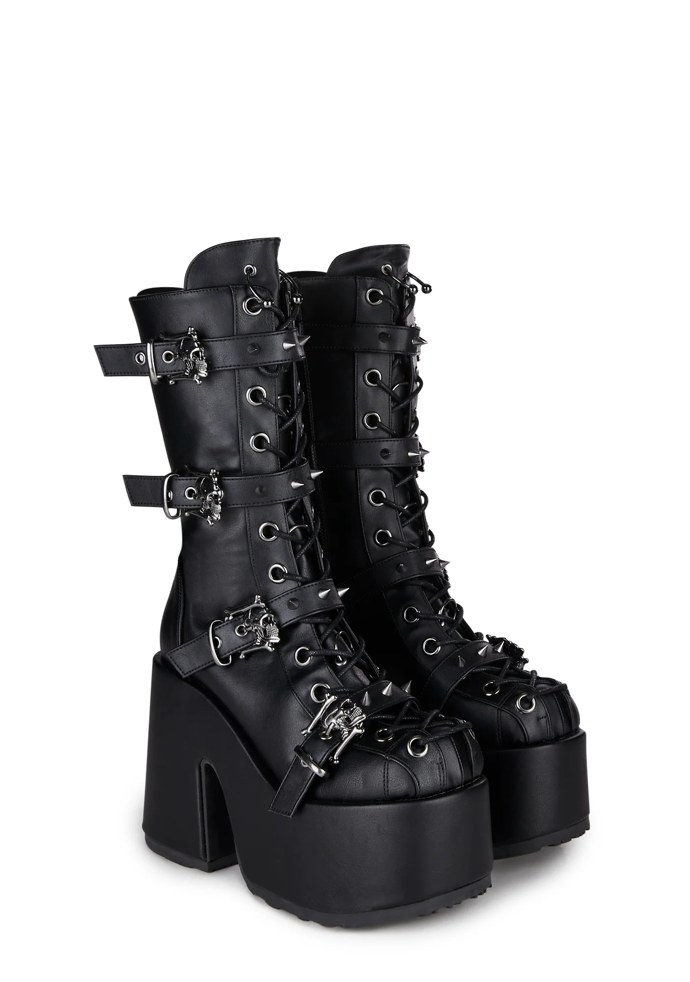 Camel-115 Platform Mid-Calf Boots - Image 3