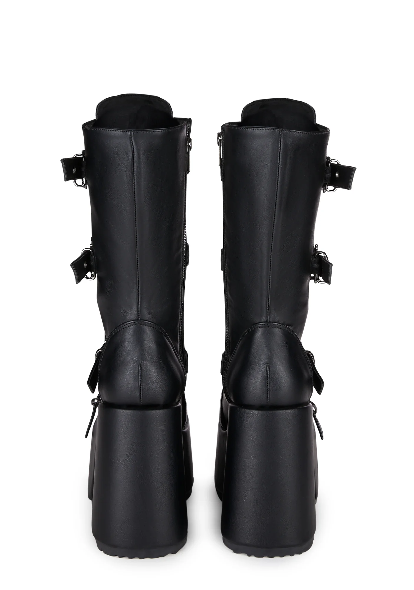 Camel-115 Platform Mid-Calf Boots - Image 4