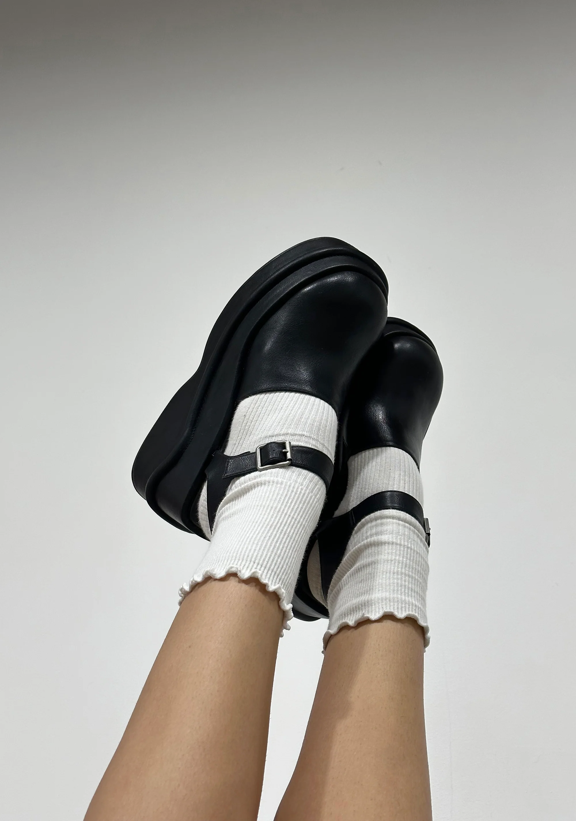 Catching Flights Platform Mules - Black - Image 5