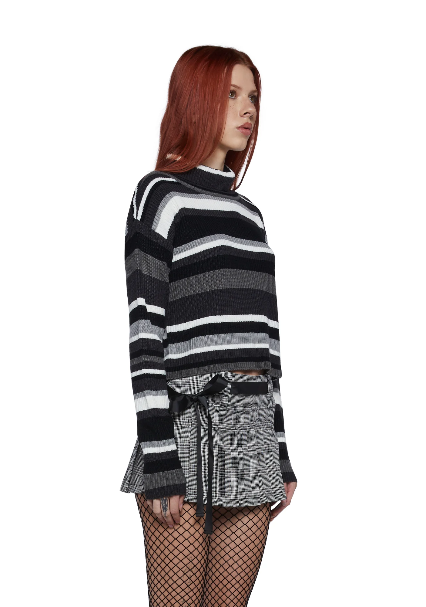 Cool Breeze Turtleneck Sweater- Black - Image 3