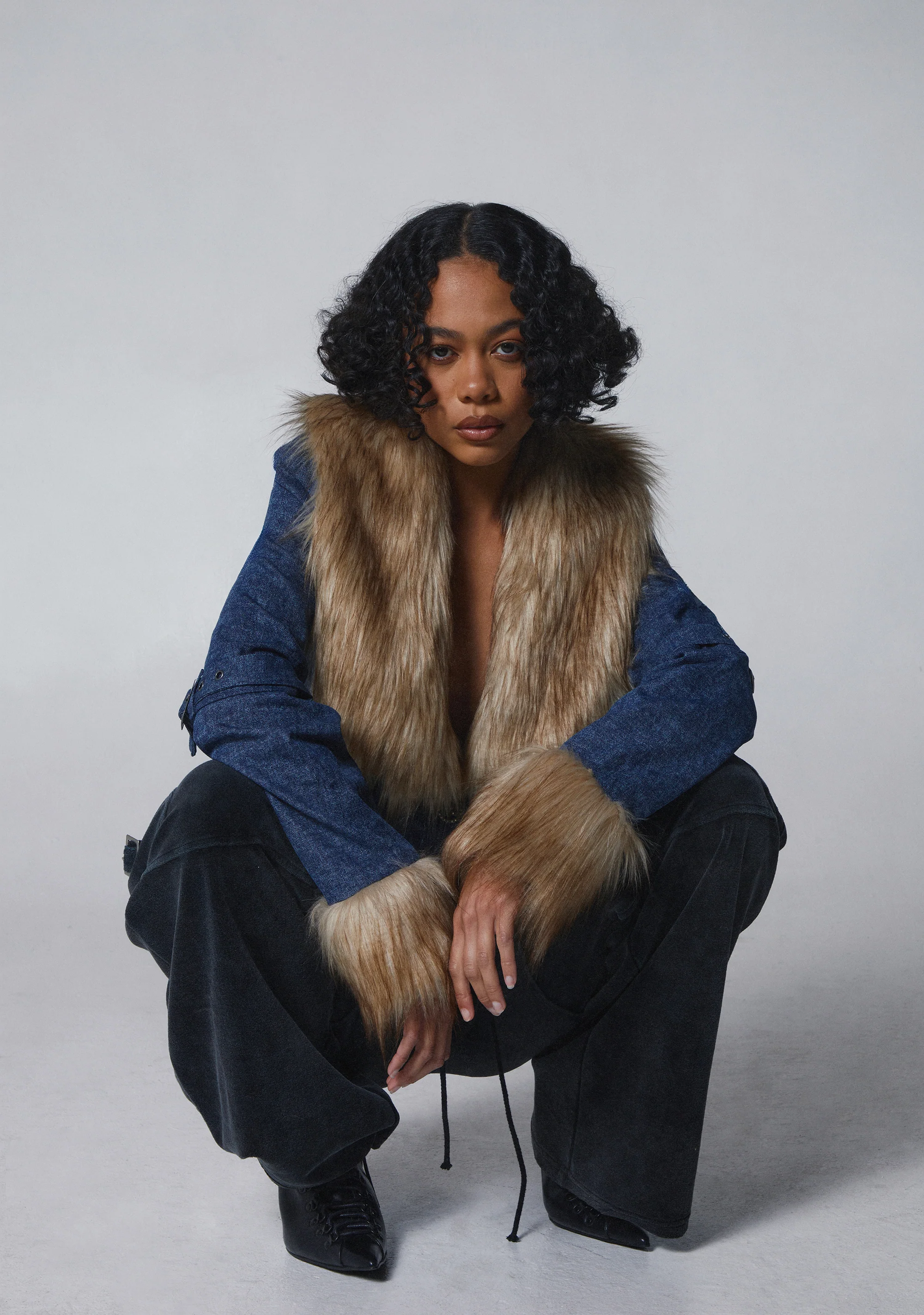 Covet Moto Jacket - Denim - Image 5