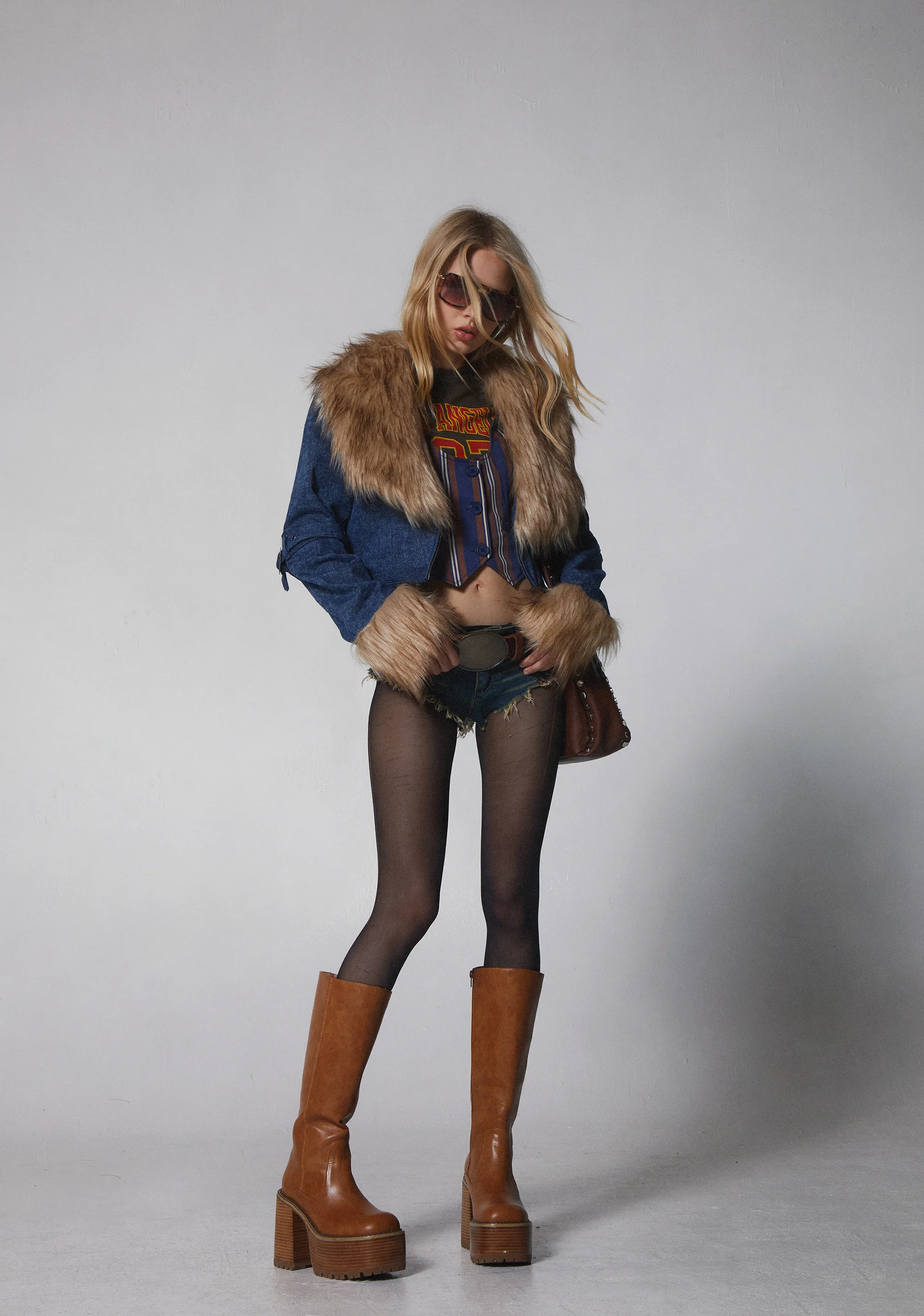 Covet Moto Jacket - Denim - Image 6