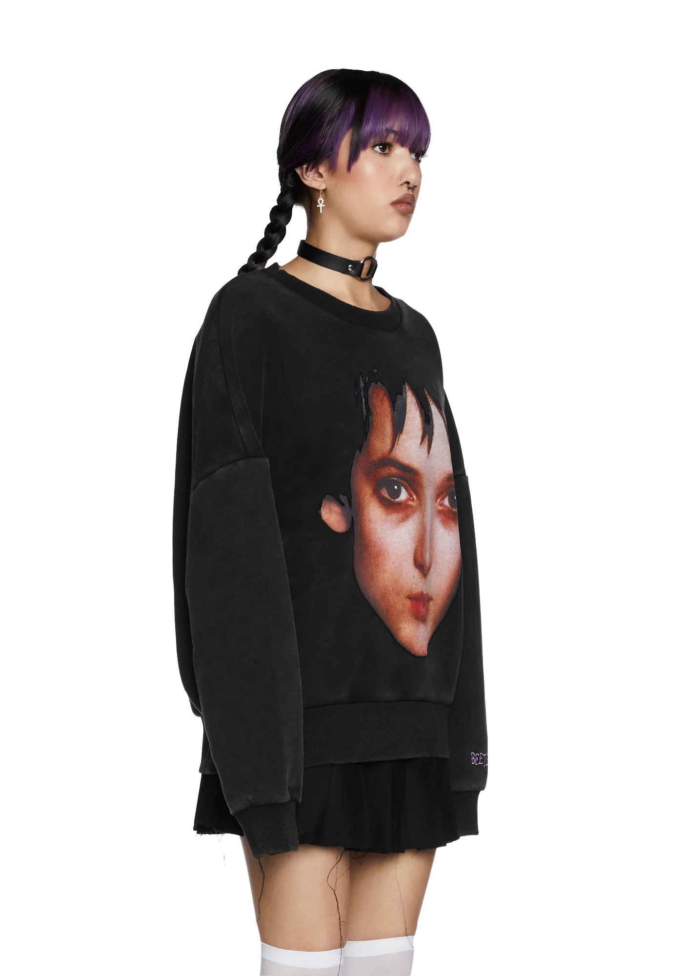 Distressed Soul Oversized Sweatshirt - Image 3