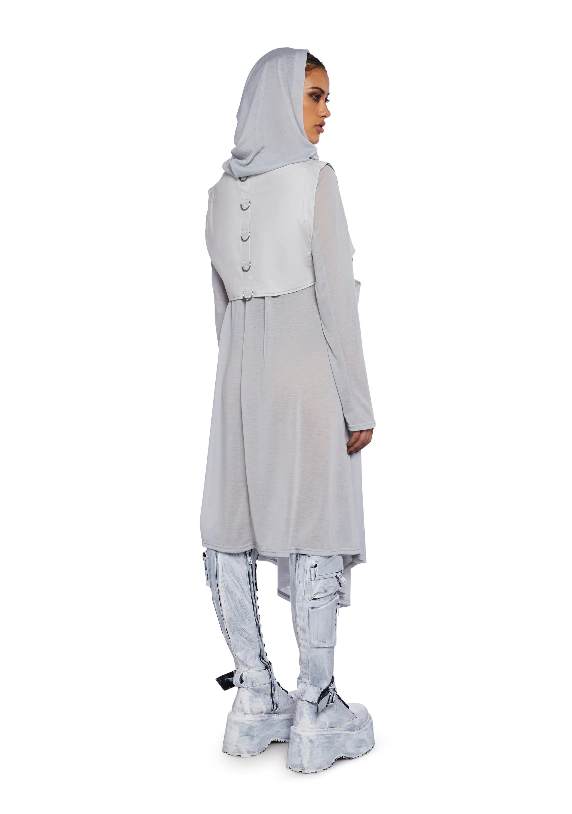 Finding Oasis Cardigan And Vest Set - Gray - Image 4