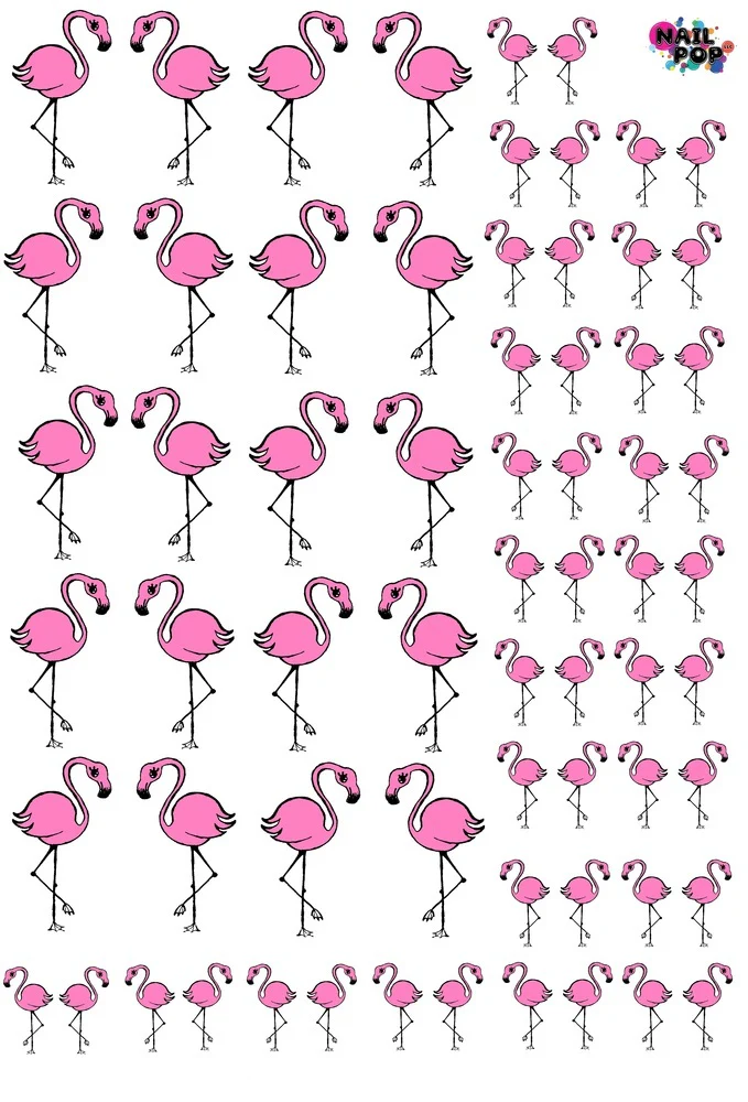 Flamingo Water Slide Decals - Image 6