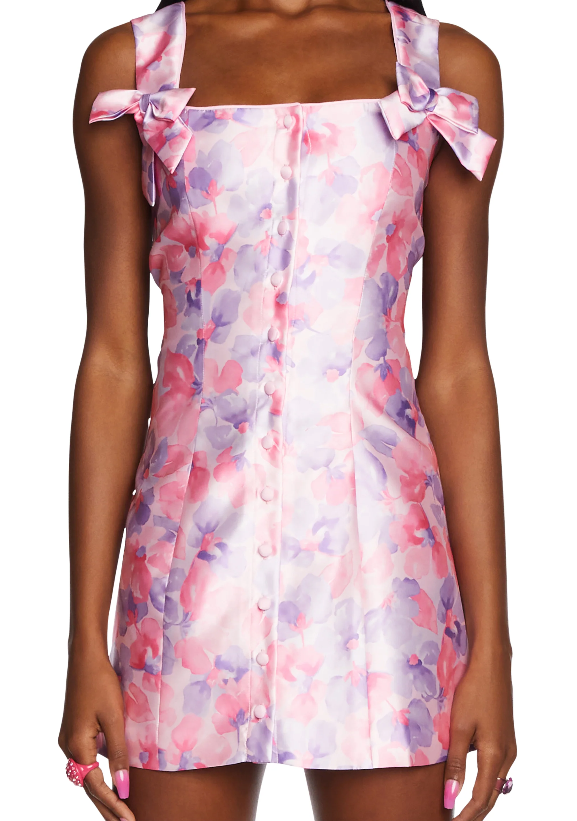 Flower Mania Mini Dress - Image 5