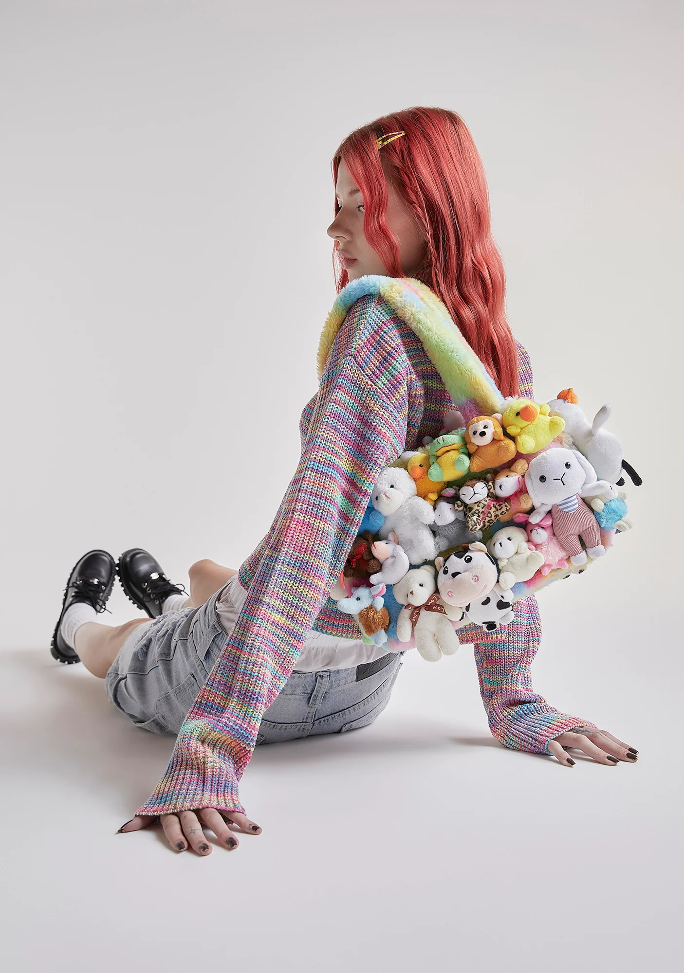 Fun N' Games Plush Tote - Tie Dye - Image 6