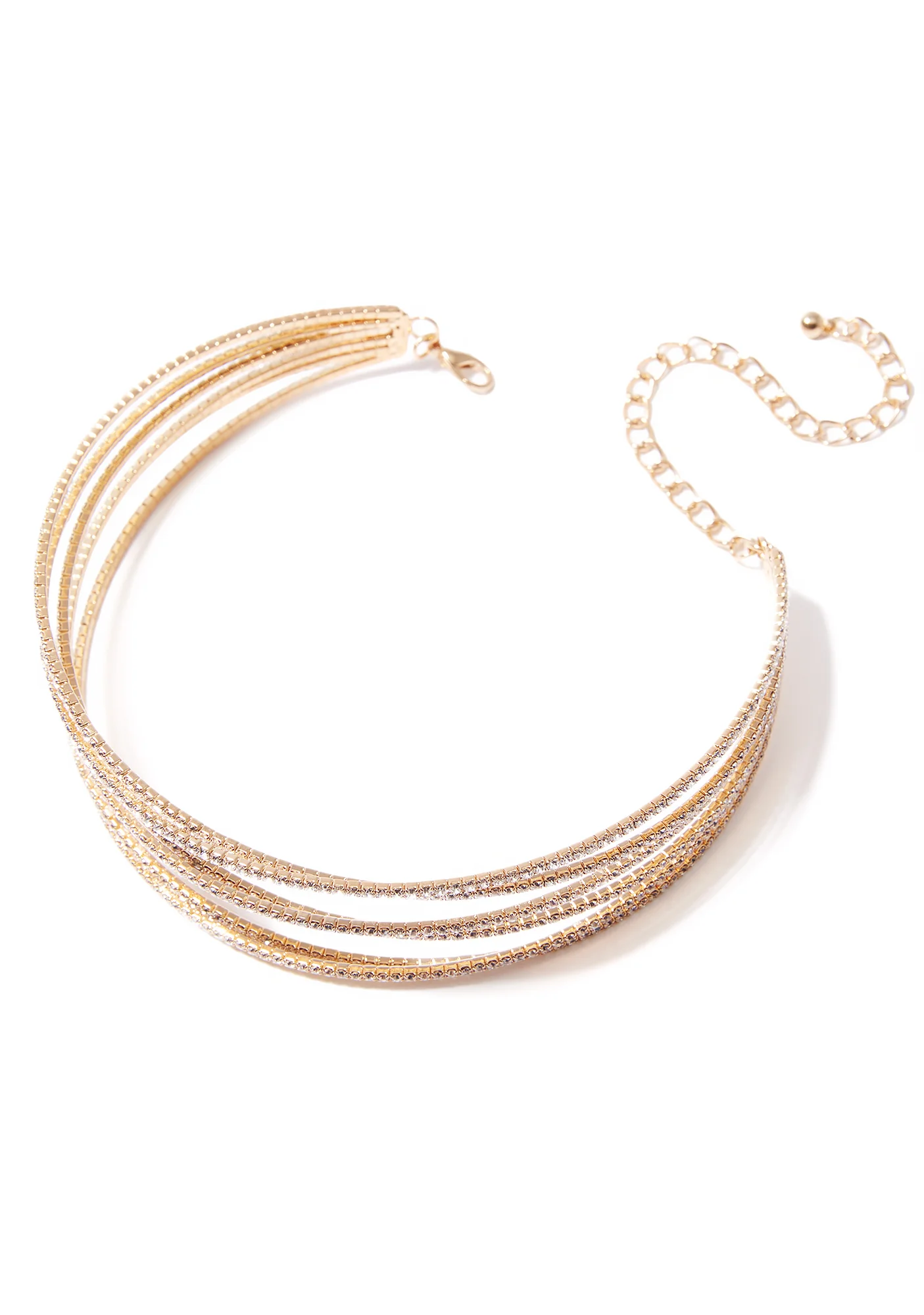 Glammed Up Rhinestone Choker - Image 3