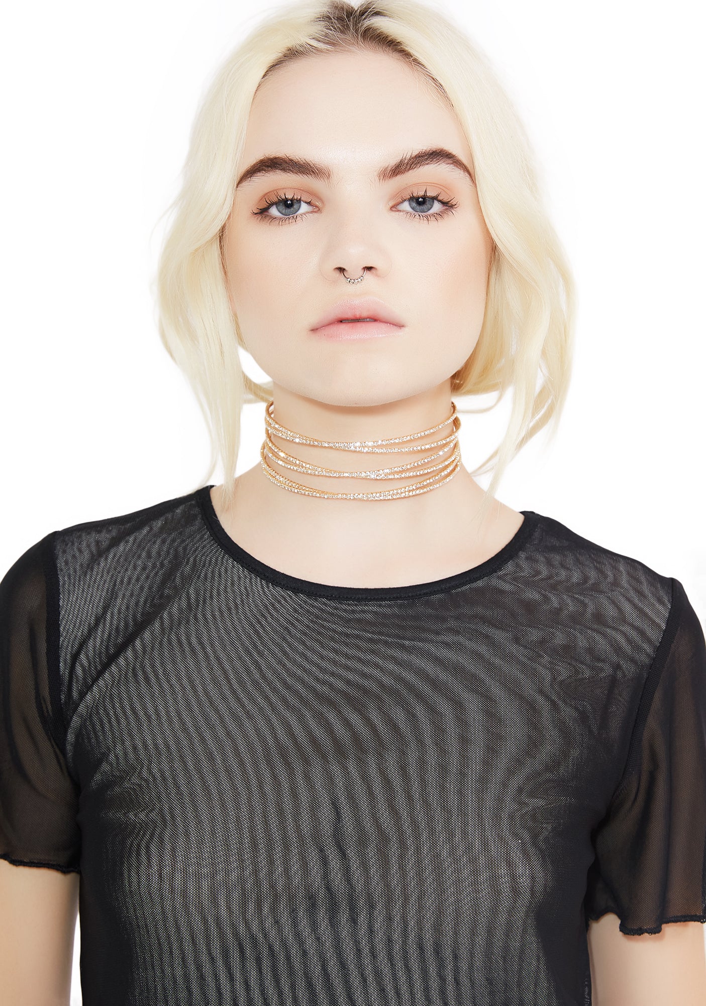 Glammed Up Rhinestone Choker - Image 5