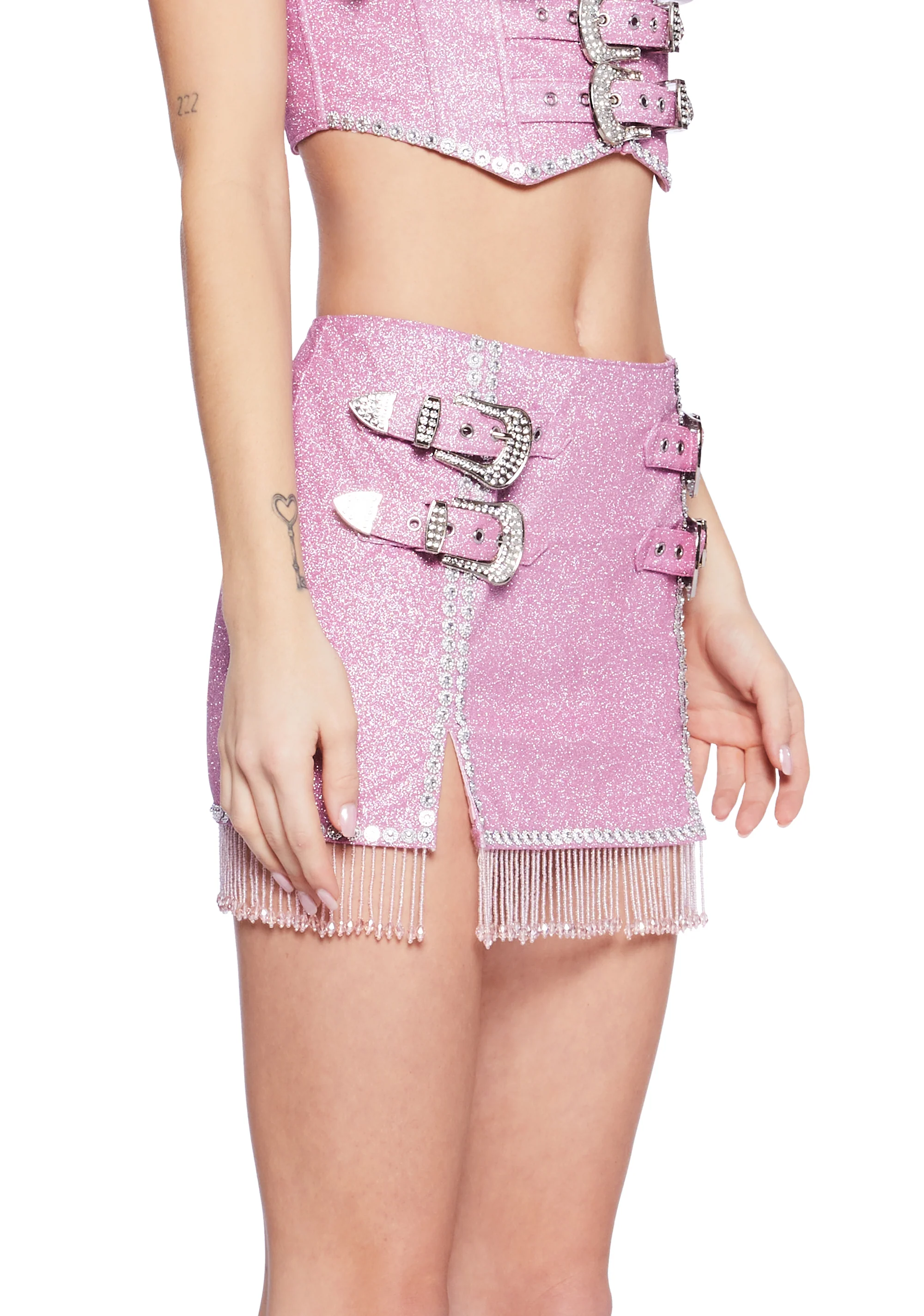 Saddle Songs Glitter Mini Skirt - Image 5