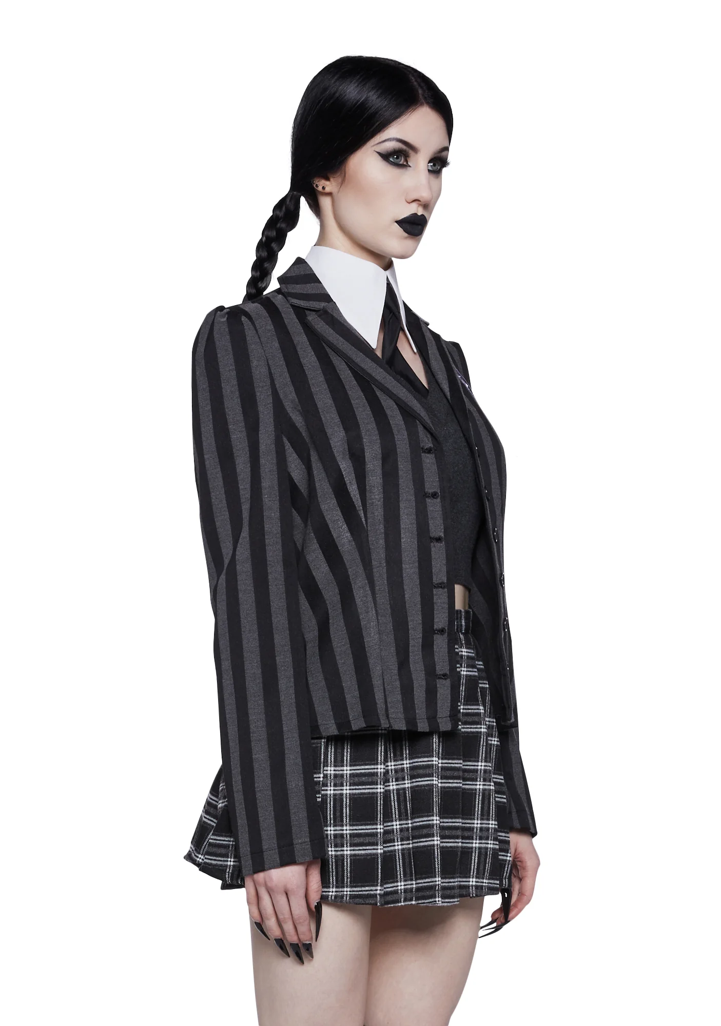 Goth School Girl Costume Set - Image 3