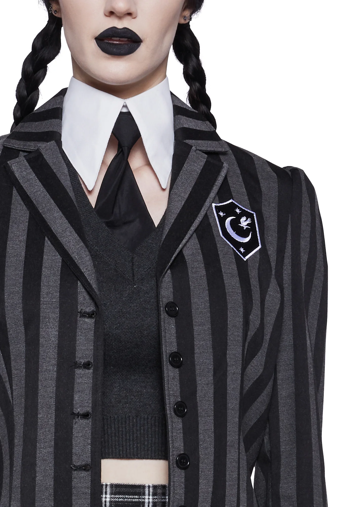Goth School Girl Costume Set - Image 6