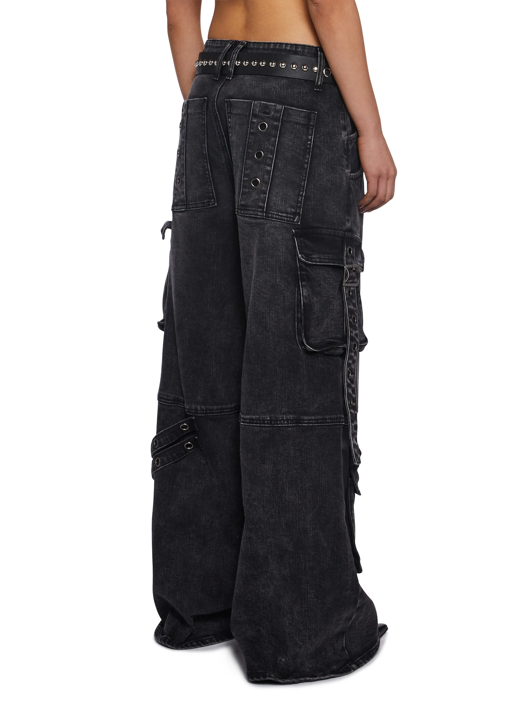 Digital Attraction Cargo Pants - Black - Image 4