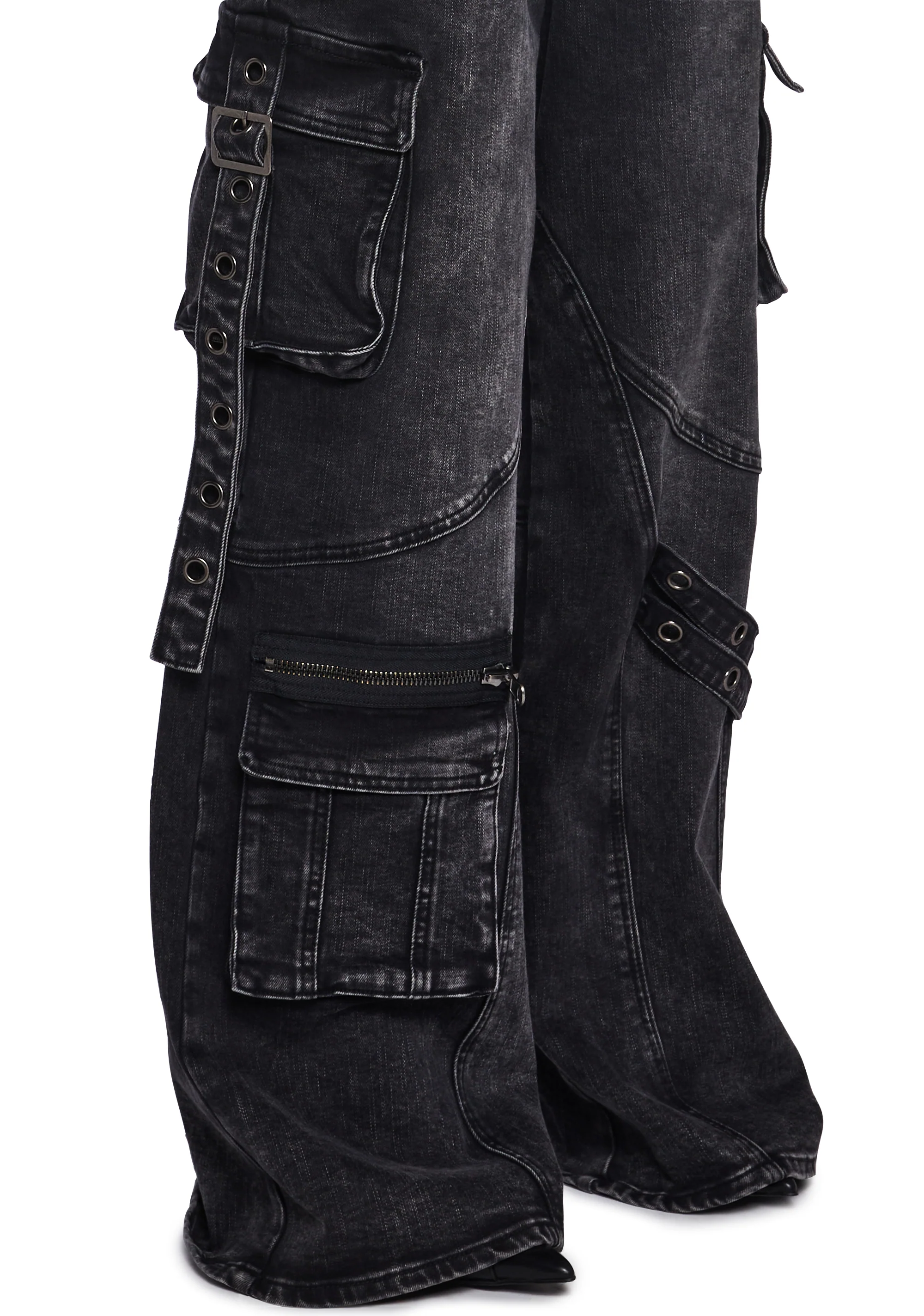 Digital Attraction Cargo Pants - Black - Image 5