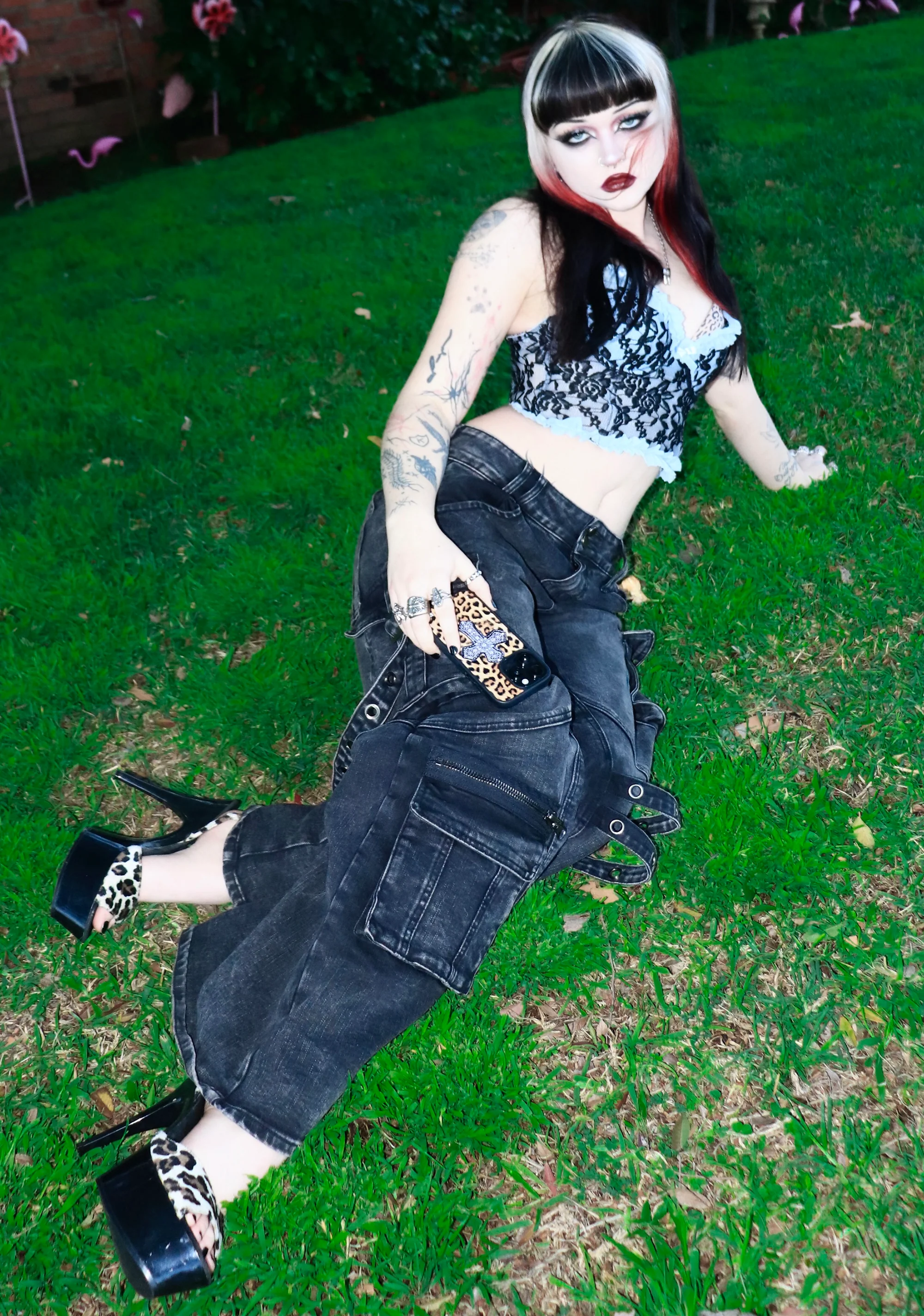 Digital Attraction Cargo Pants - Black - Image 6