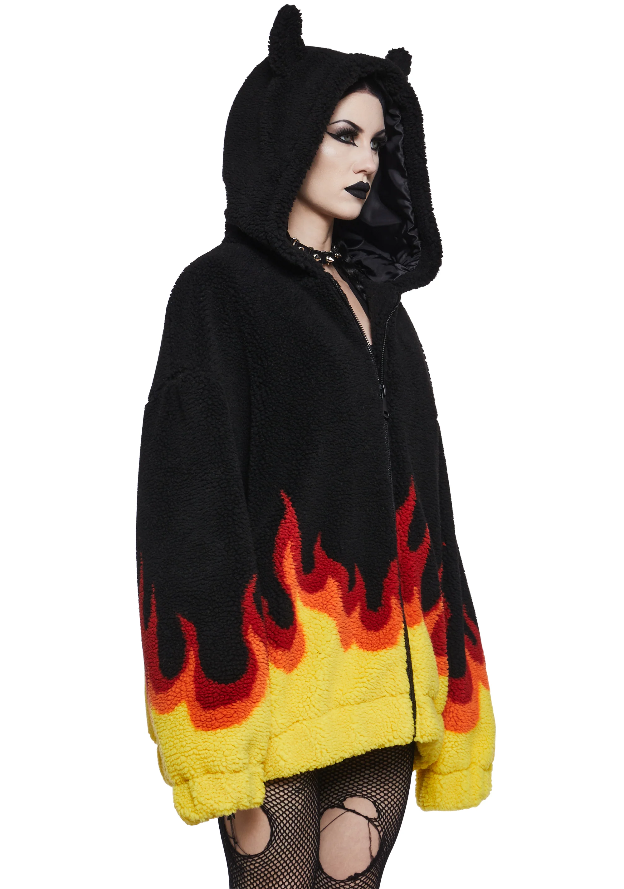 Hellfire Event Hooded Sherpa Jacket - Image 3