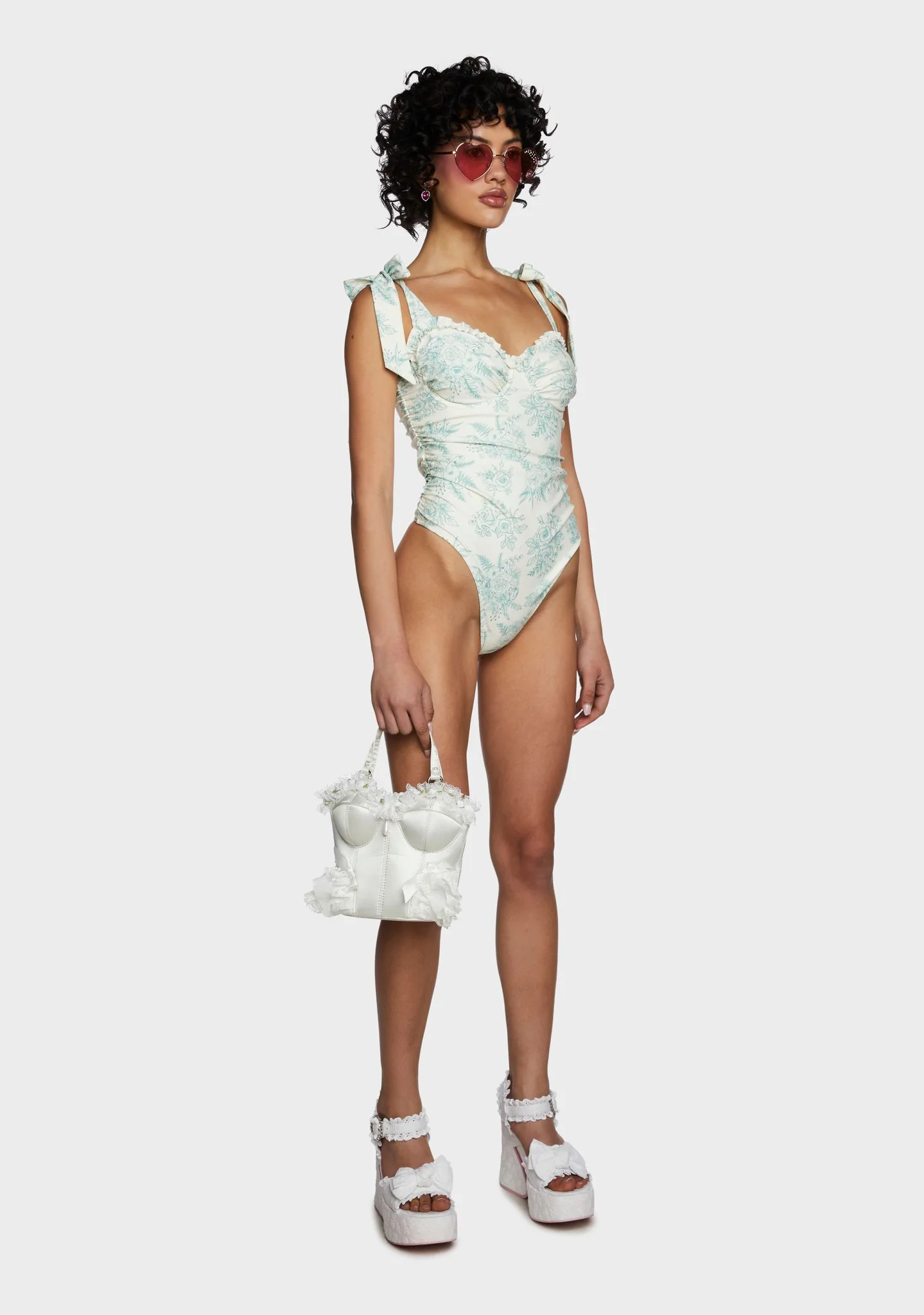 Holding Court One-Piece Swimsuit - Green - Image 6