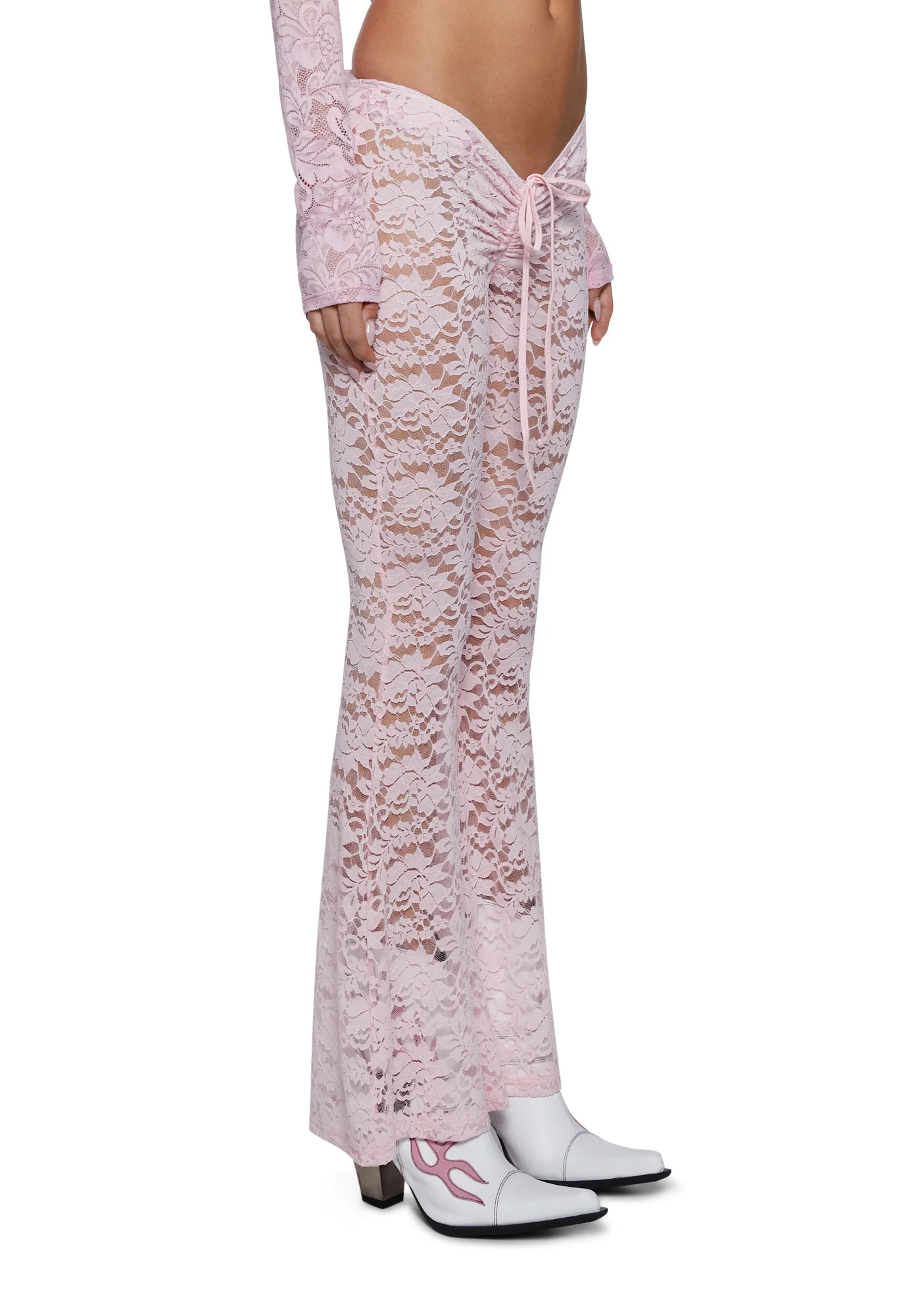 Honey Whip V-Cut Lace Bell Bottoms - Image 3