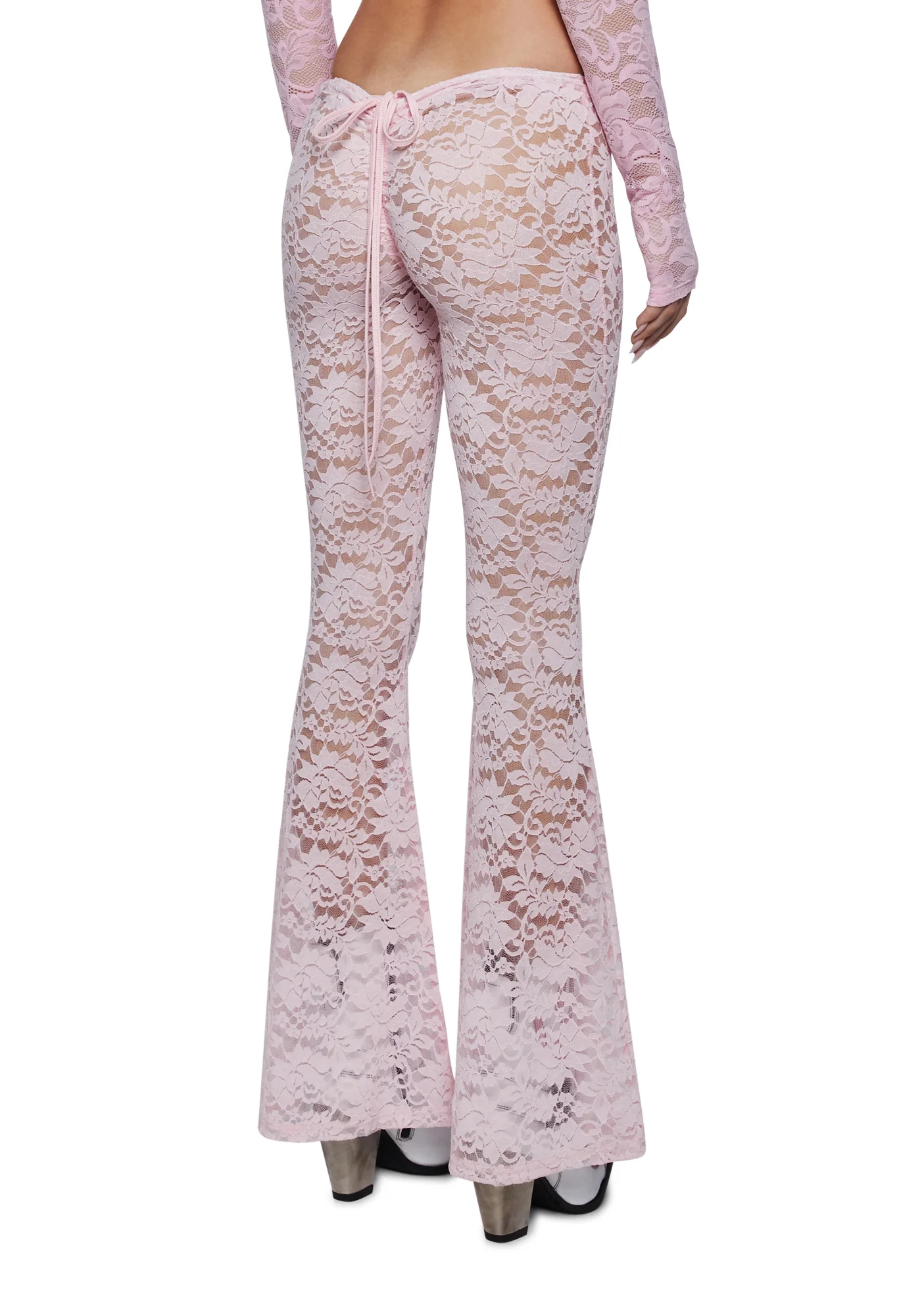 Honey Whip V-Cut Lace Bell Bottoms - Image 4