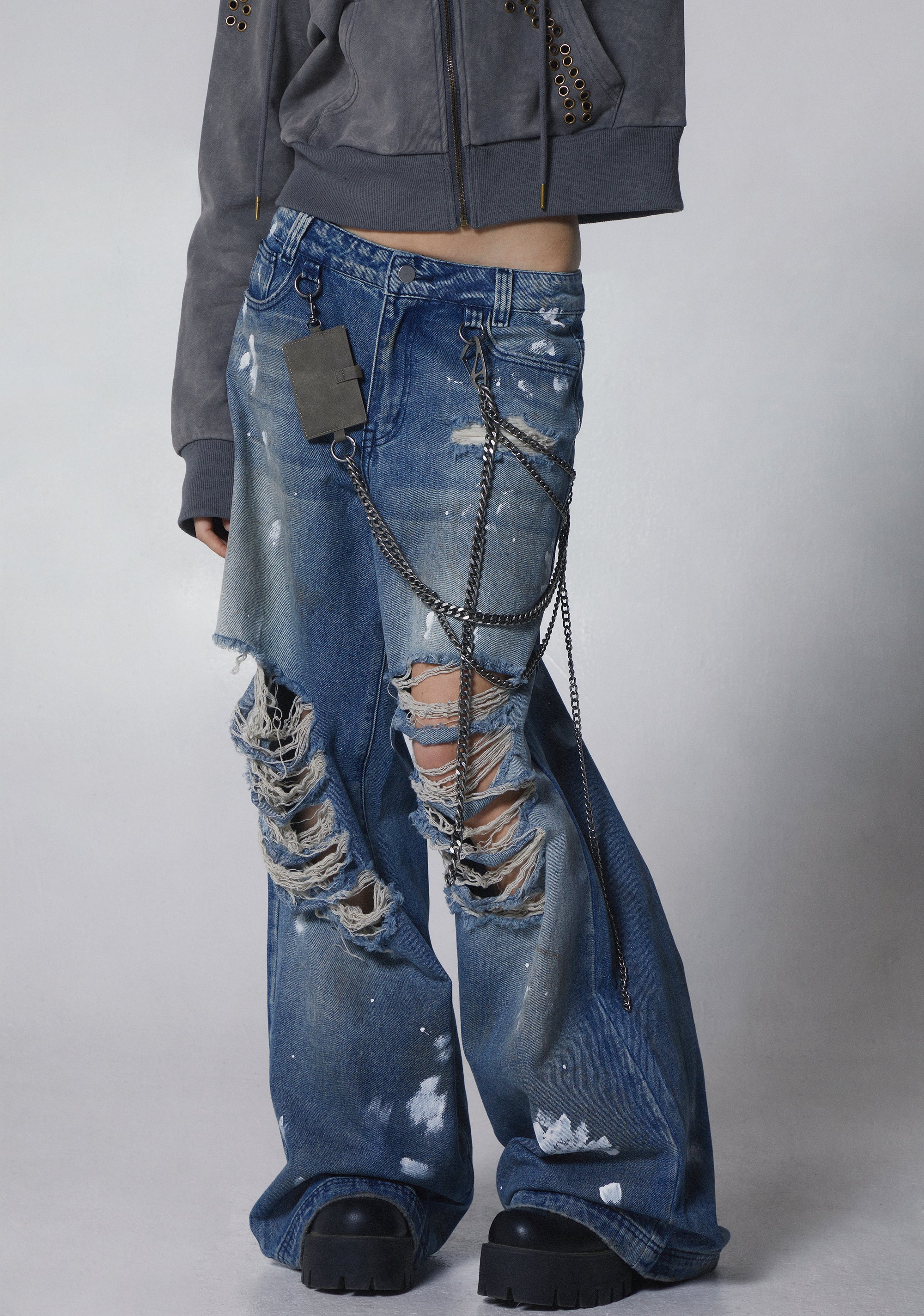 Hot Reputation Wide Leg Jeans - Image 5
