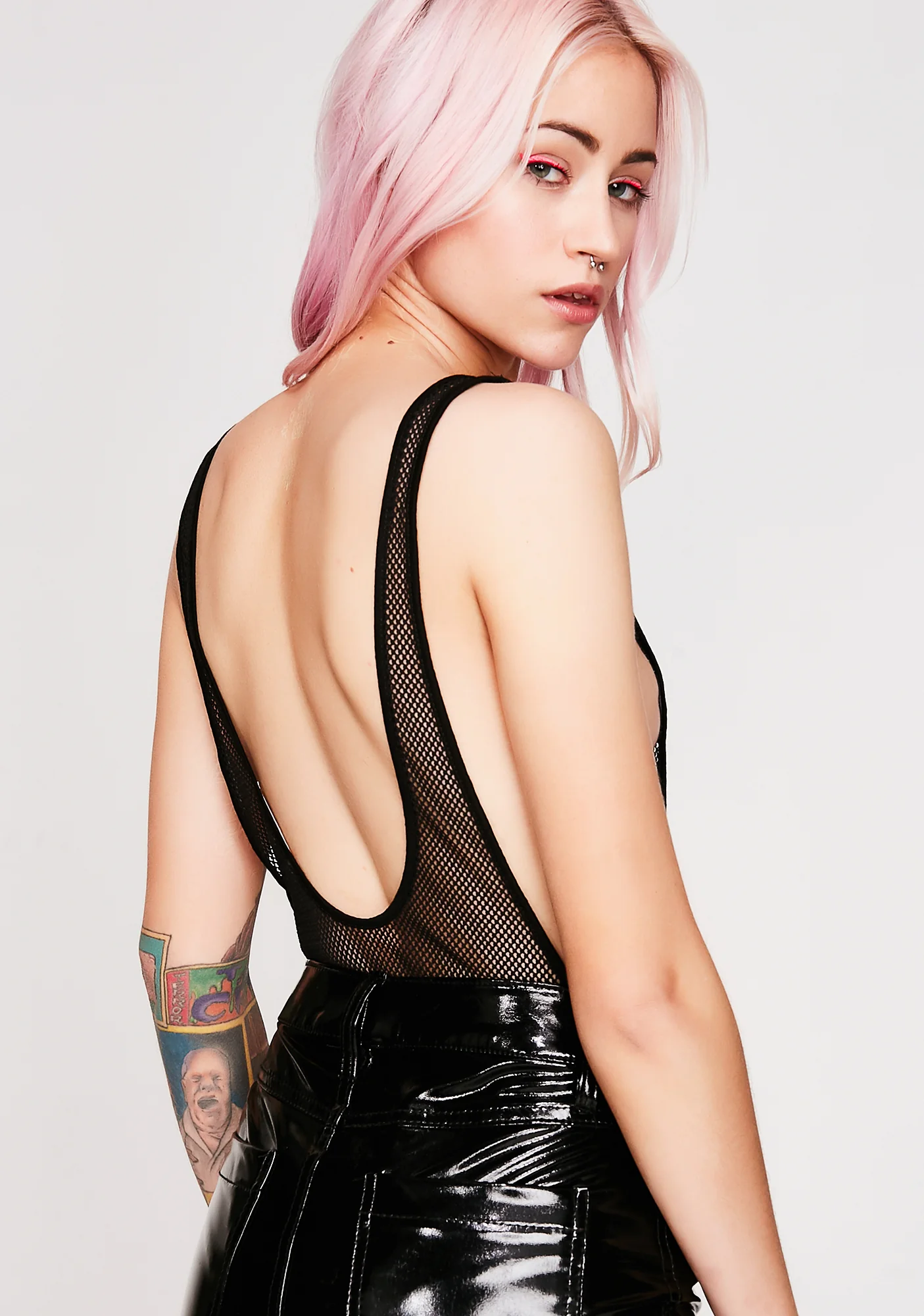 In Suspense Fishnet Bodysuit - Image 4