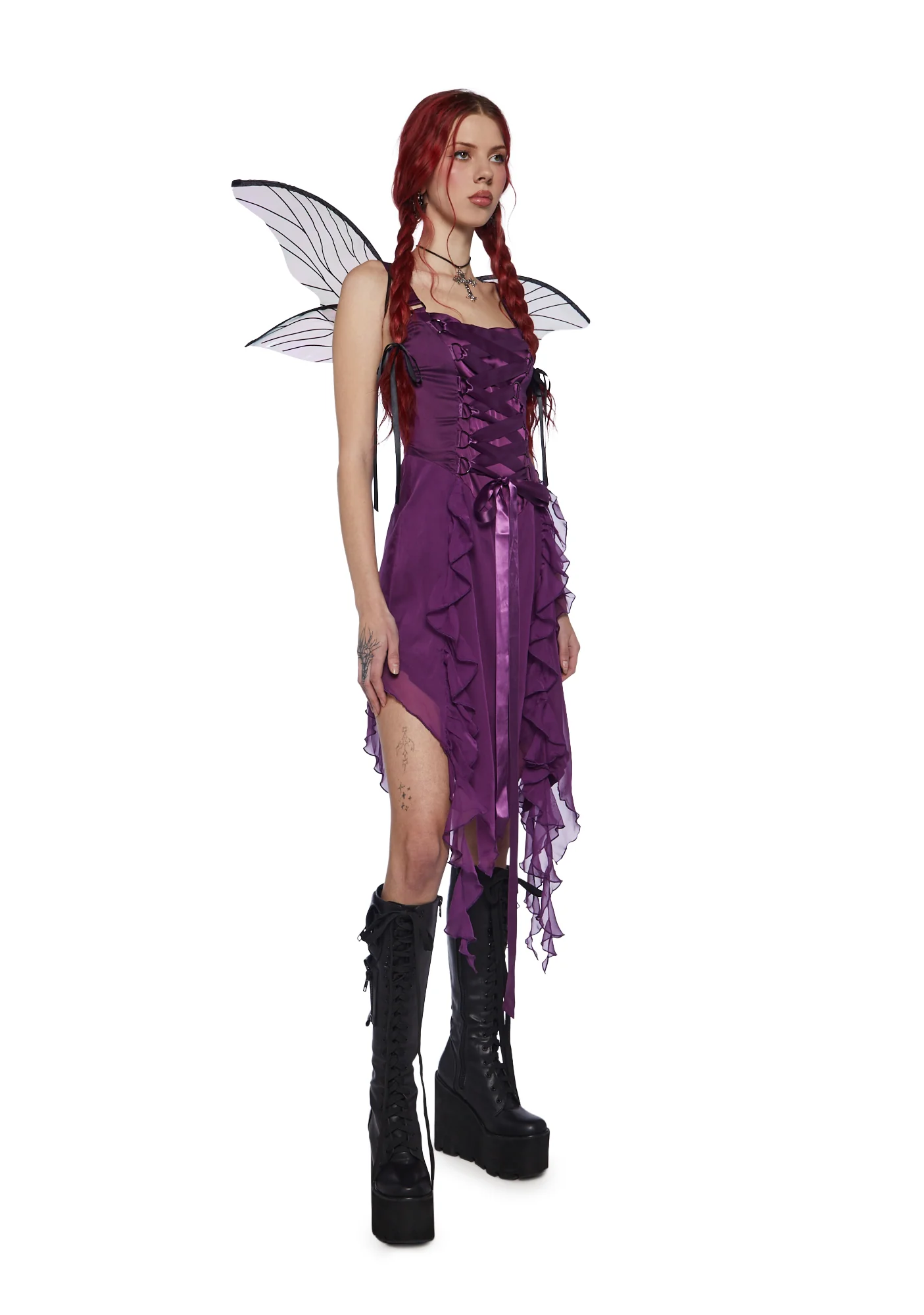 Life's No Fairytale Midi Dress - Purple - Image 5