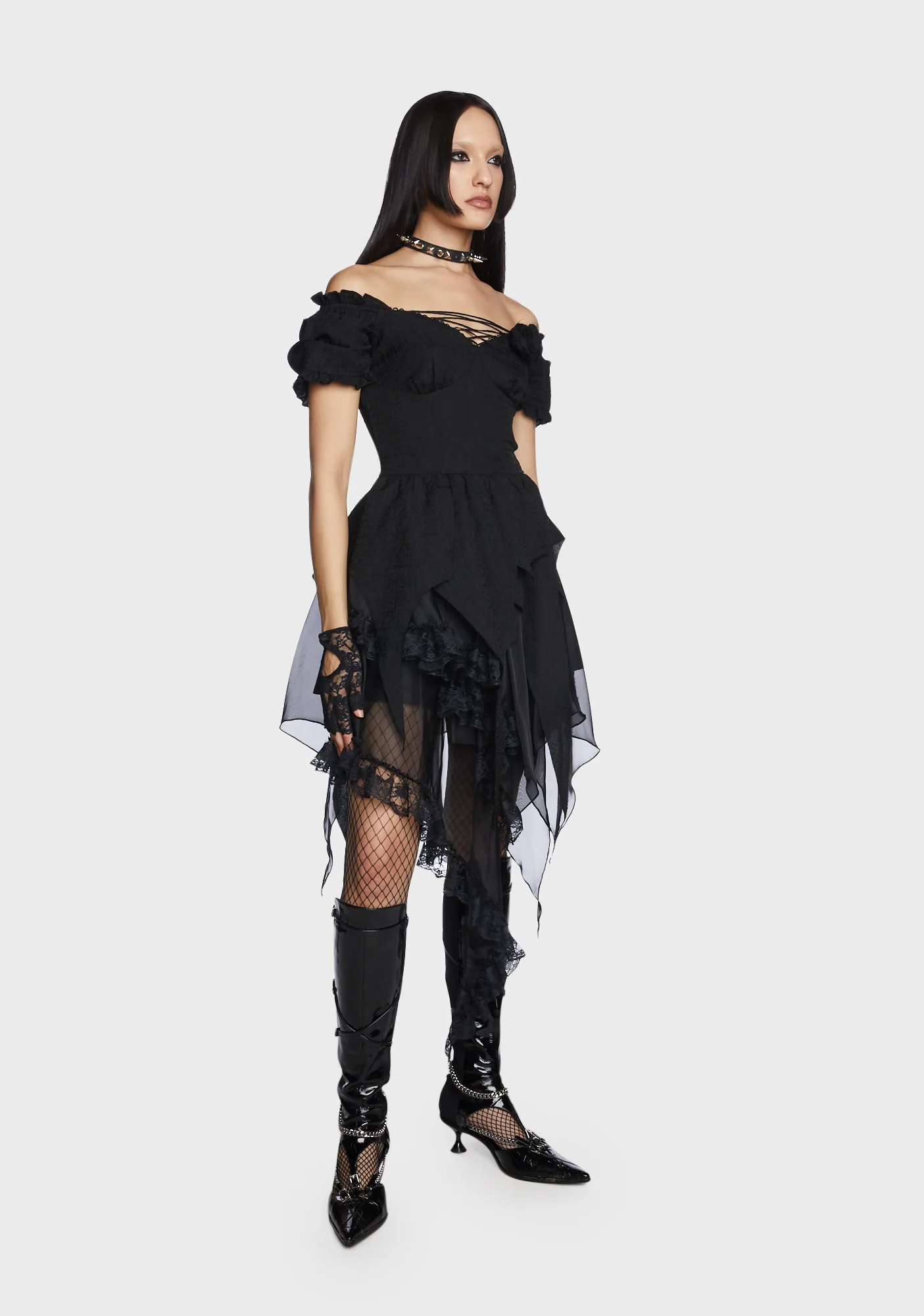 Off The Shoulder Mini Dress - Image 5