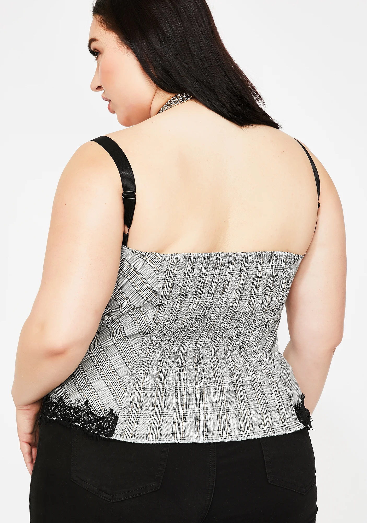 Onyx Forever Muse Plaid Bustier - Image 4