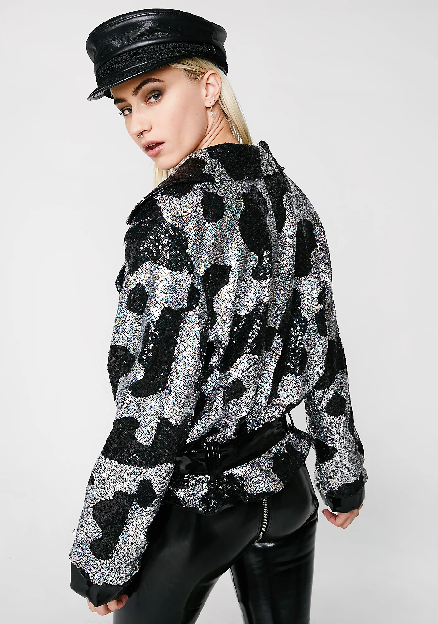 Oversized Biker Jacket - Image 4