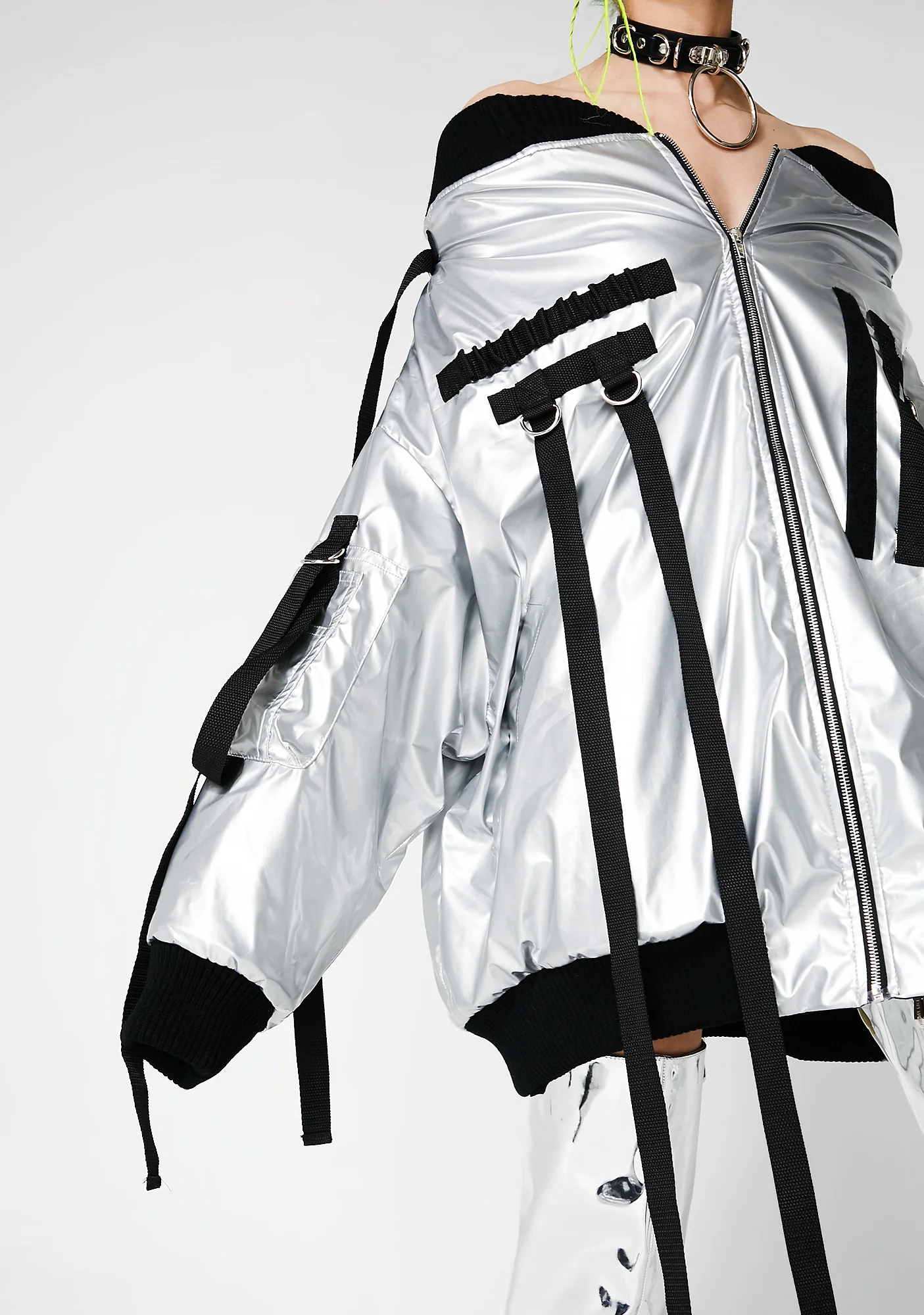 Oversized Drop Shoulder Jacket - Image 3