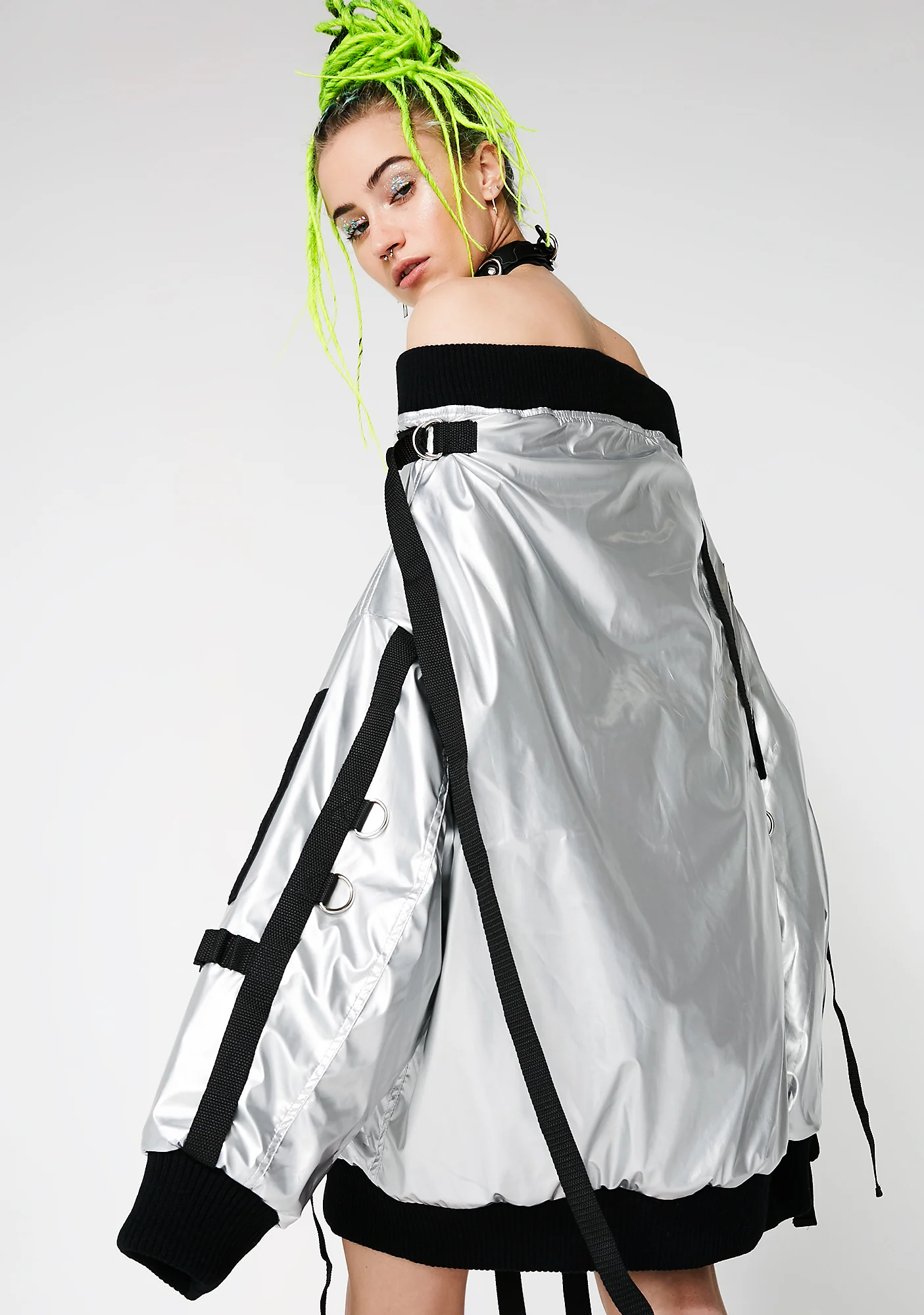 Oversized Drop Shoulder Jacket - Image 4