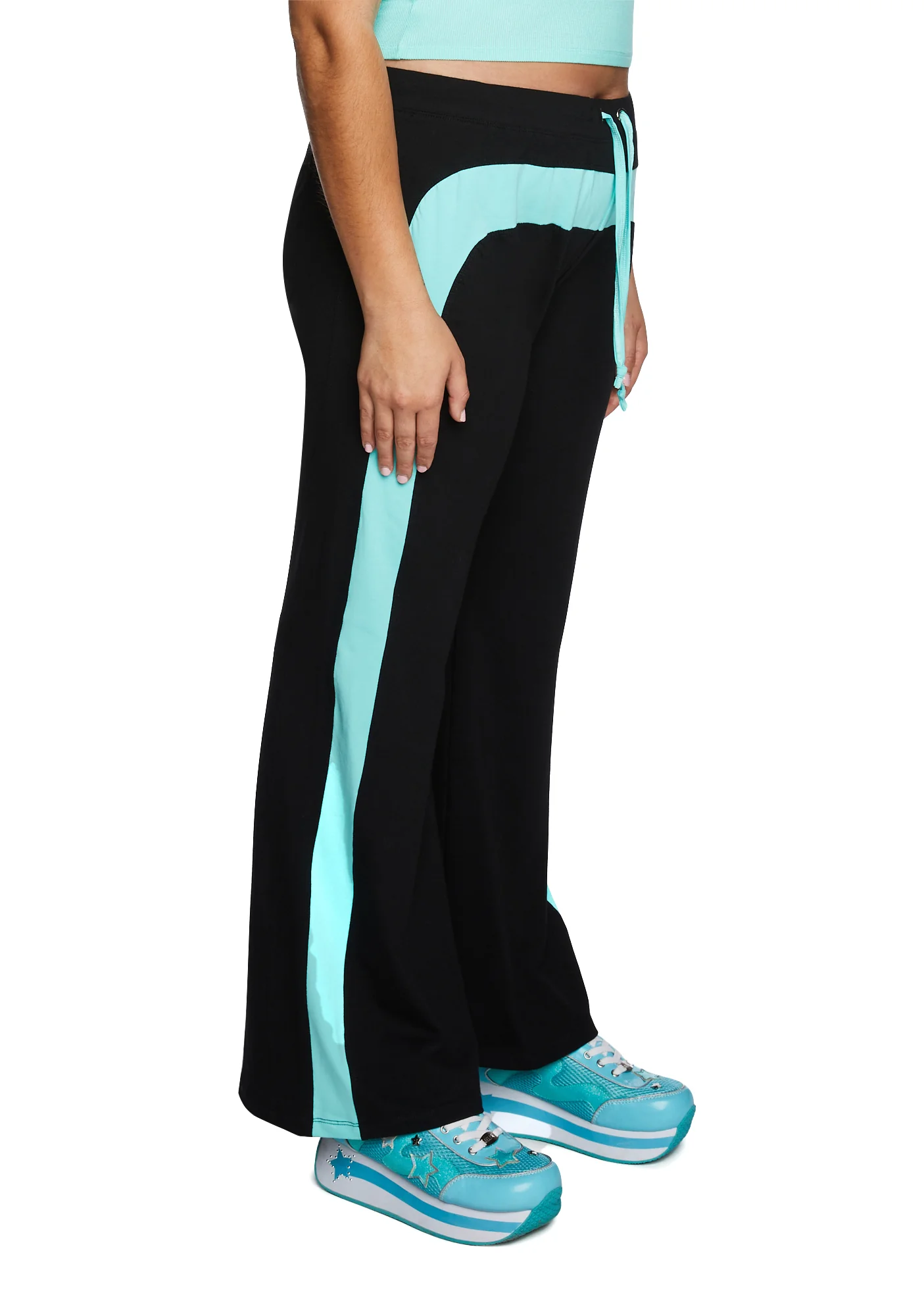 Plus Catching Flights Track Pants - Blue/Black - Image 3