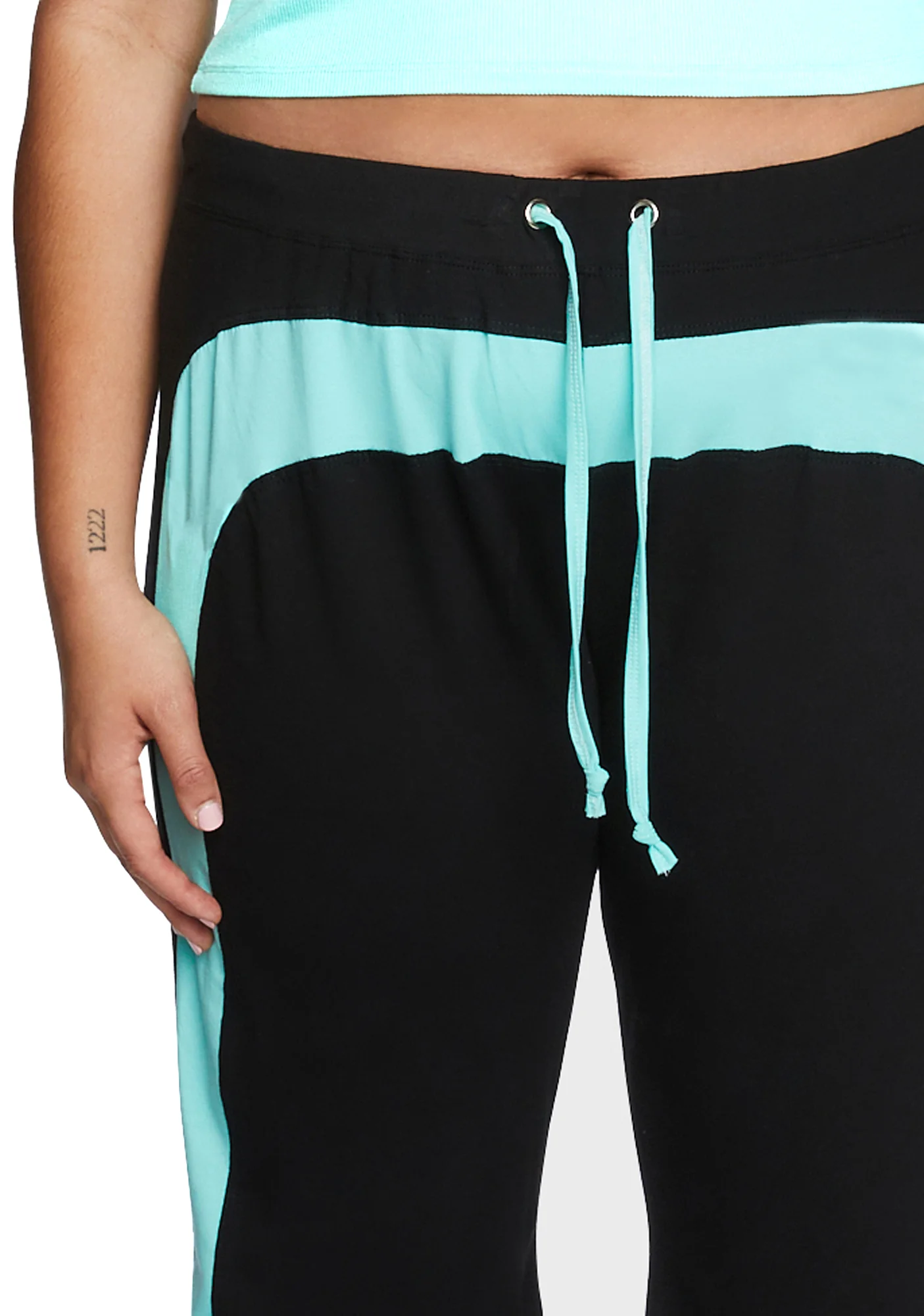 Plus Catching Flights Track Pants - Blue/Black - Image 4