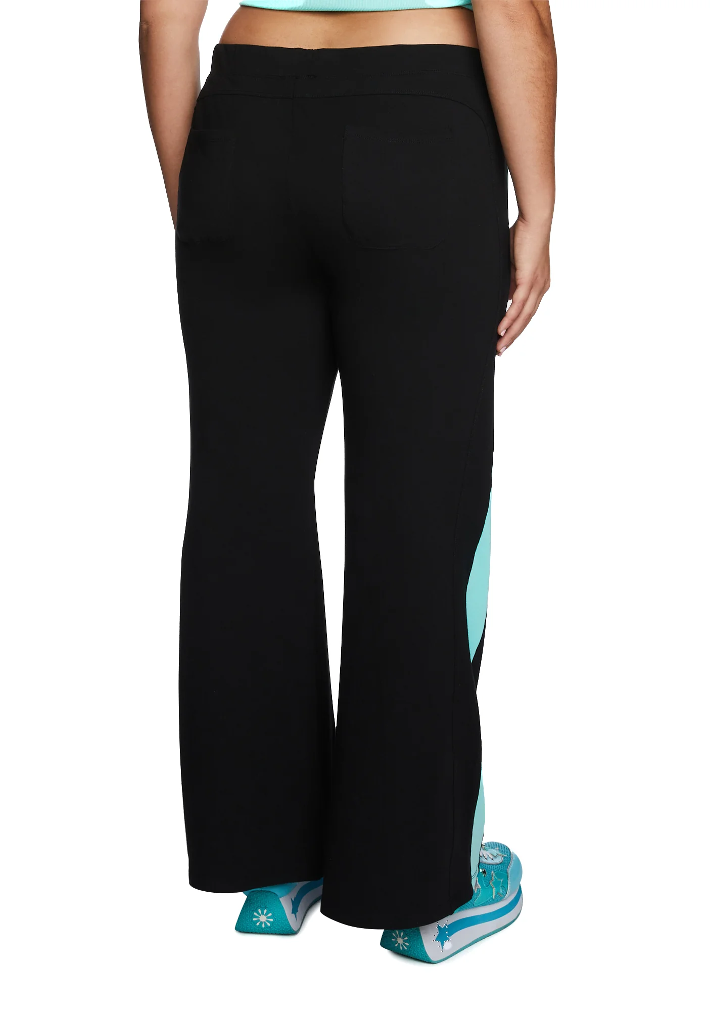 Plus Catching Flights Track Pants - Blue/Black - Image 5