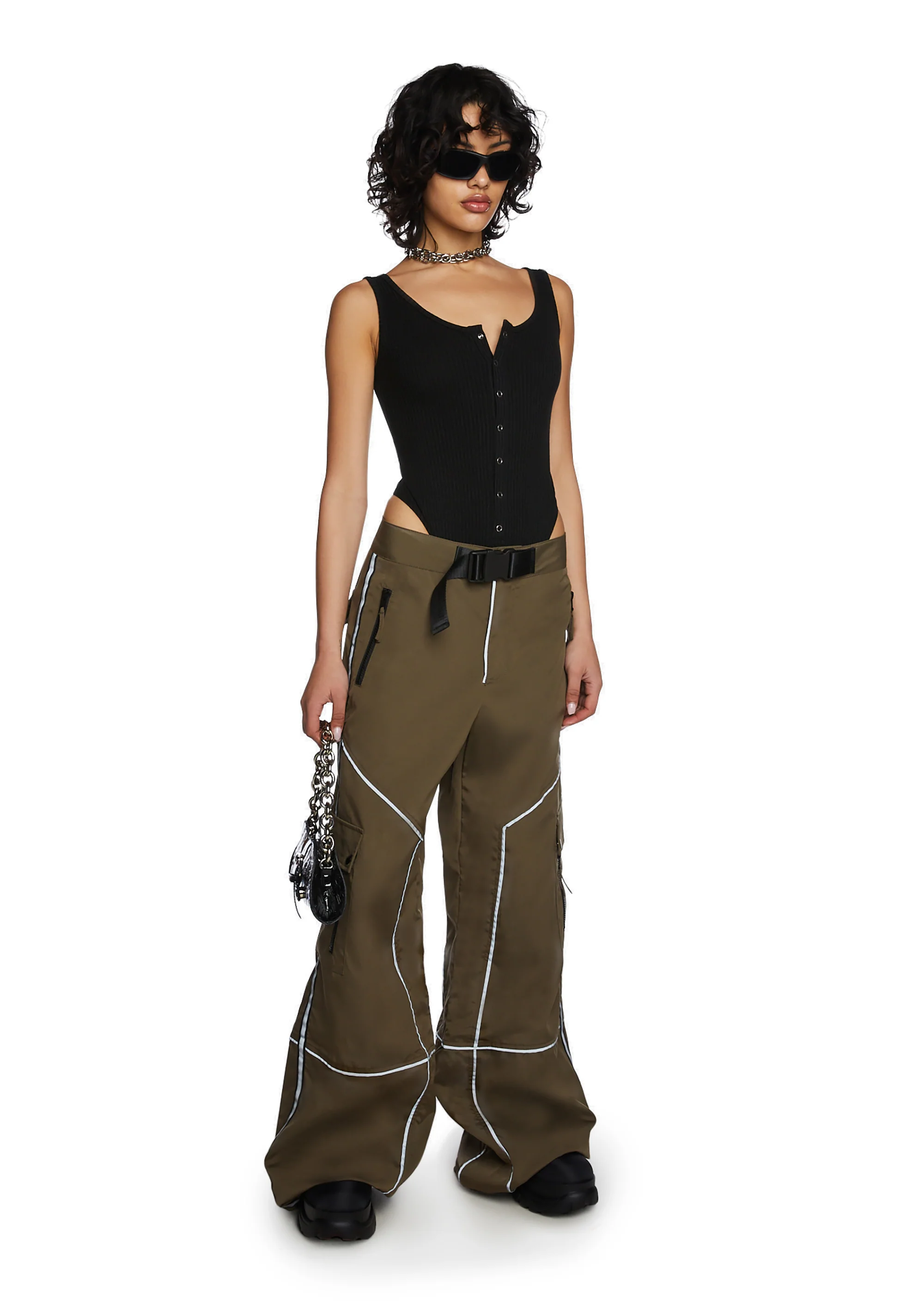 Prove You Wrong Wide Leg Pants - Olive - Image 5