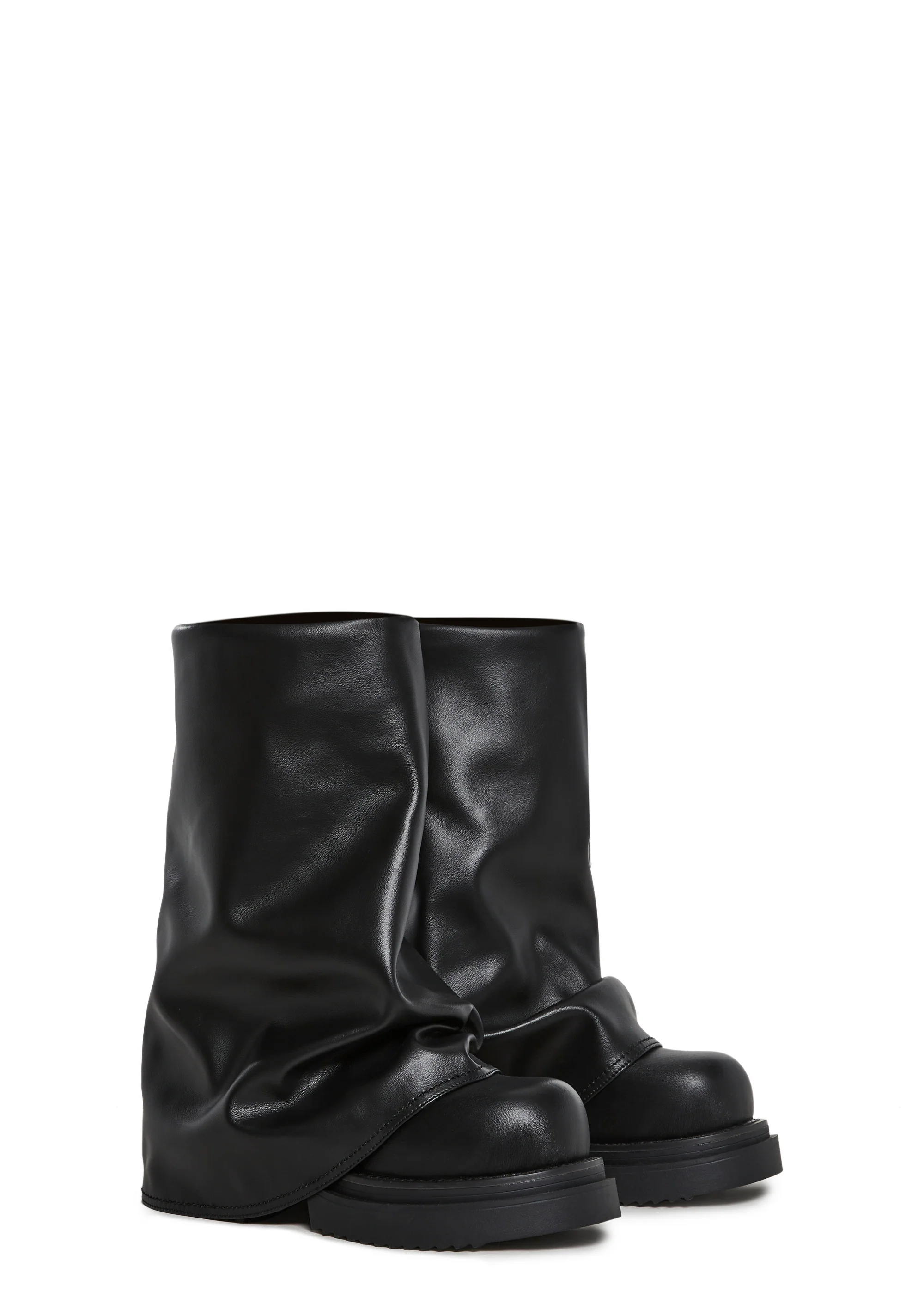 Ego Foldover Boots - Black - Image 3