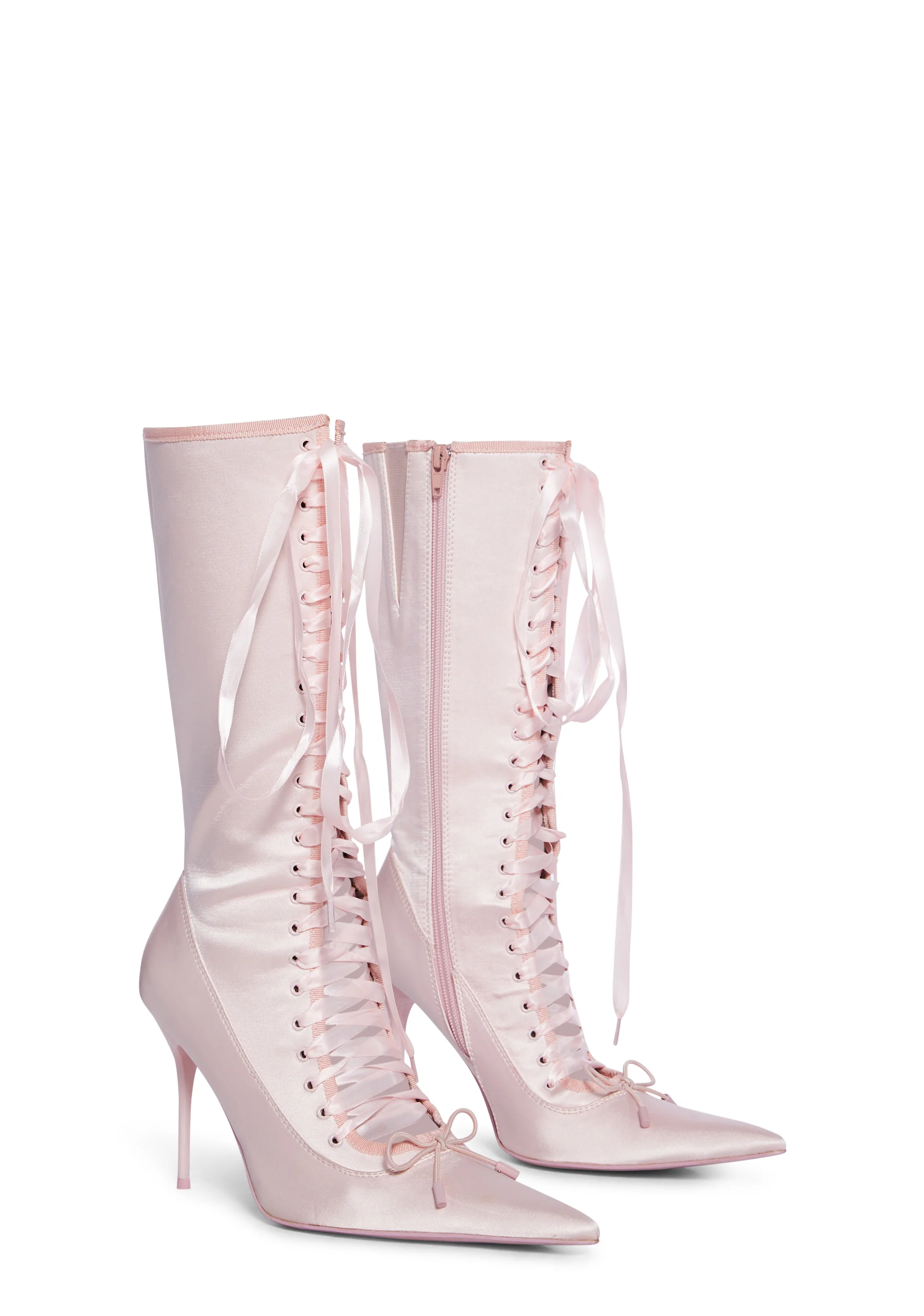 Scandalous Seduction Heeled Boots - Pink - Image 3