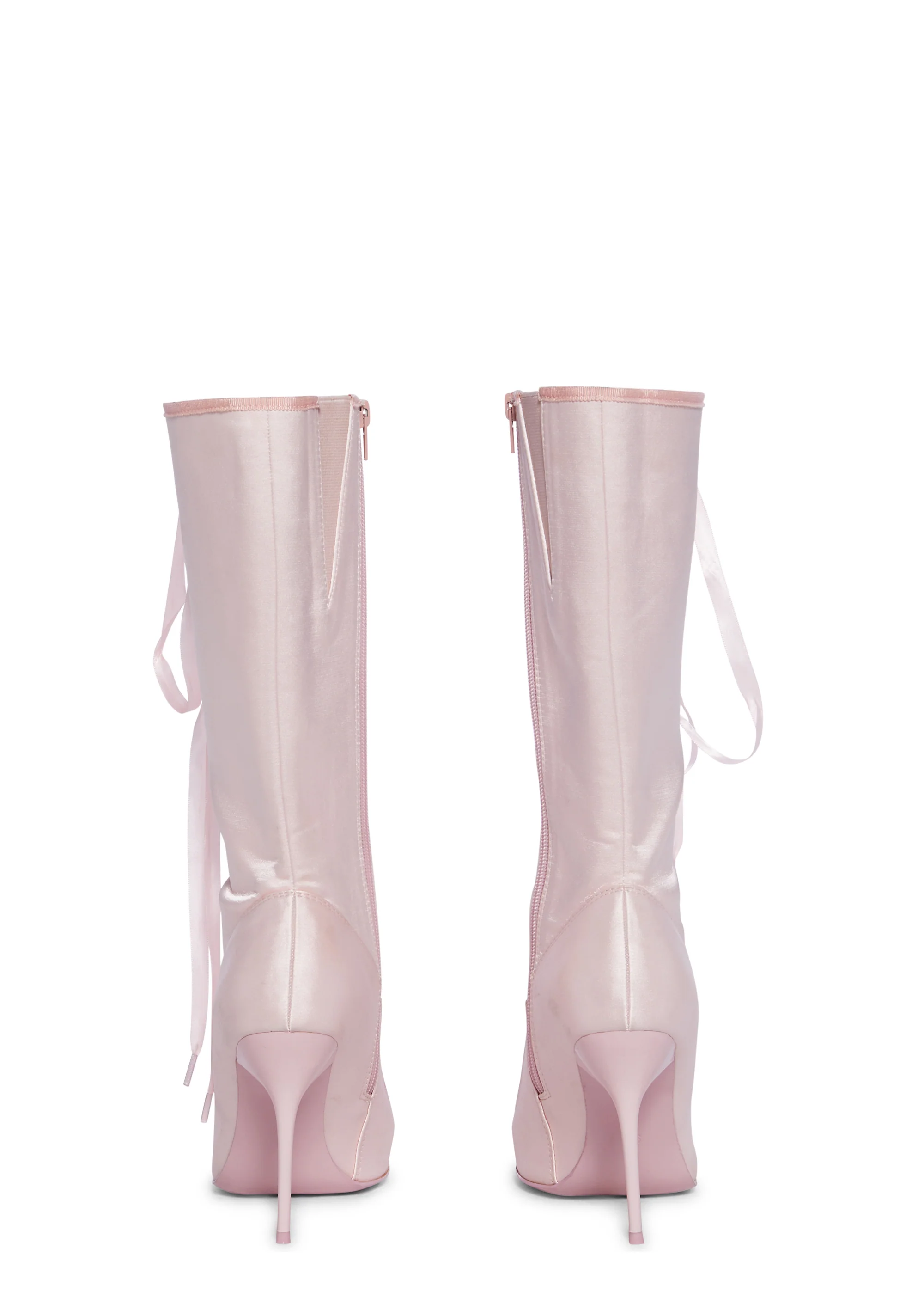 Scandalous Seduction Heeled Boots - Pink - Image 4