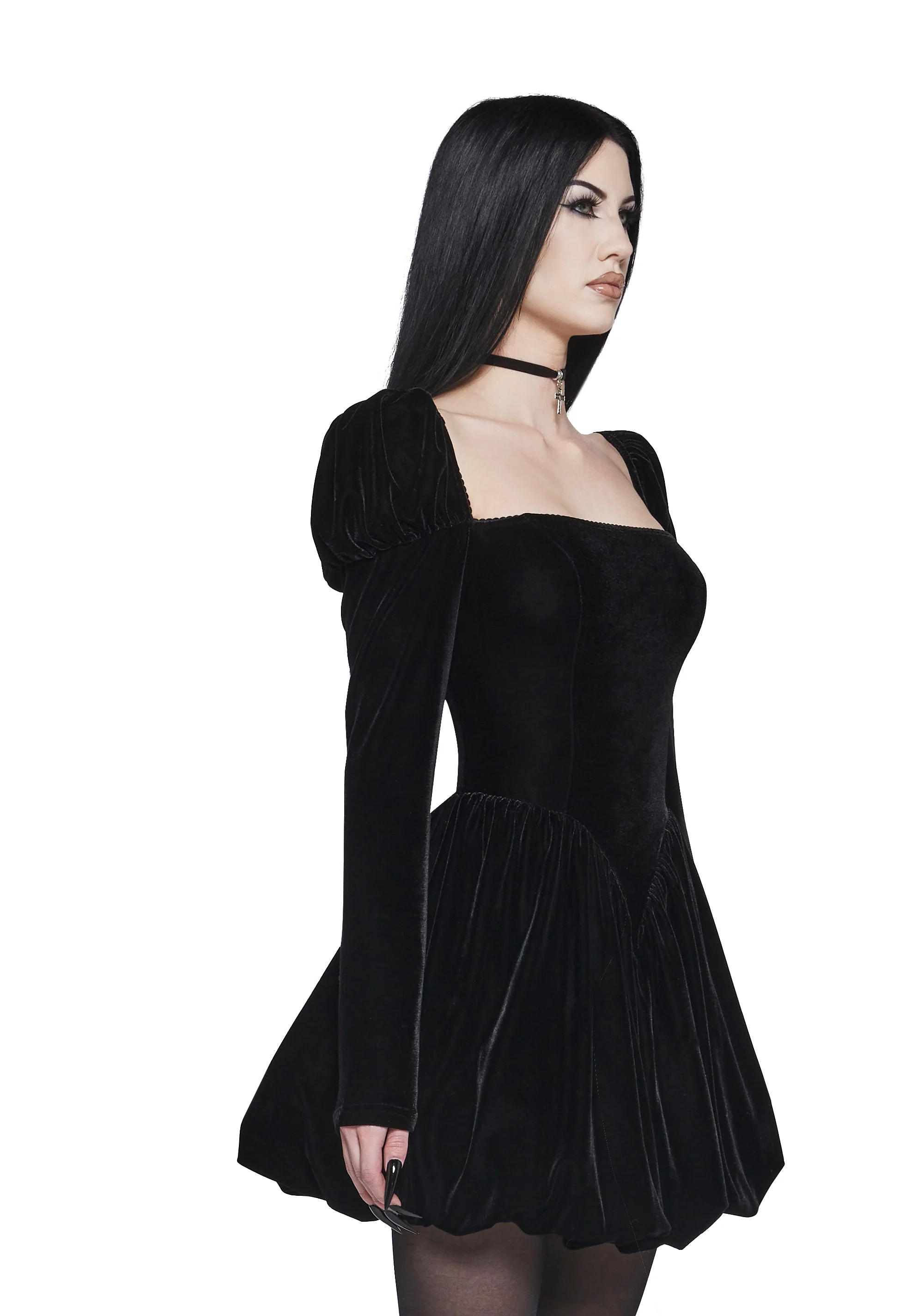 Mystic Hour Velvet Dress - Image 3