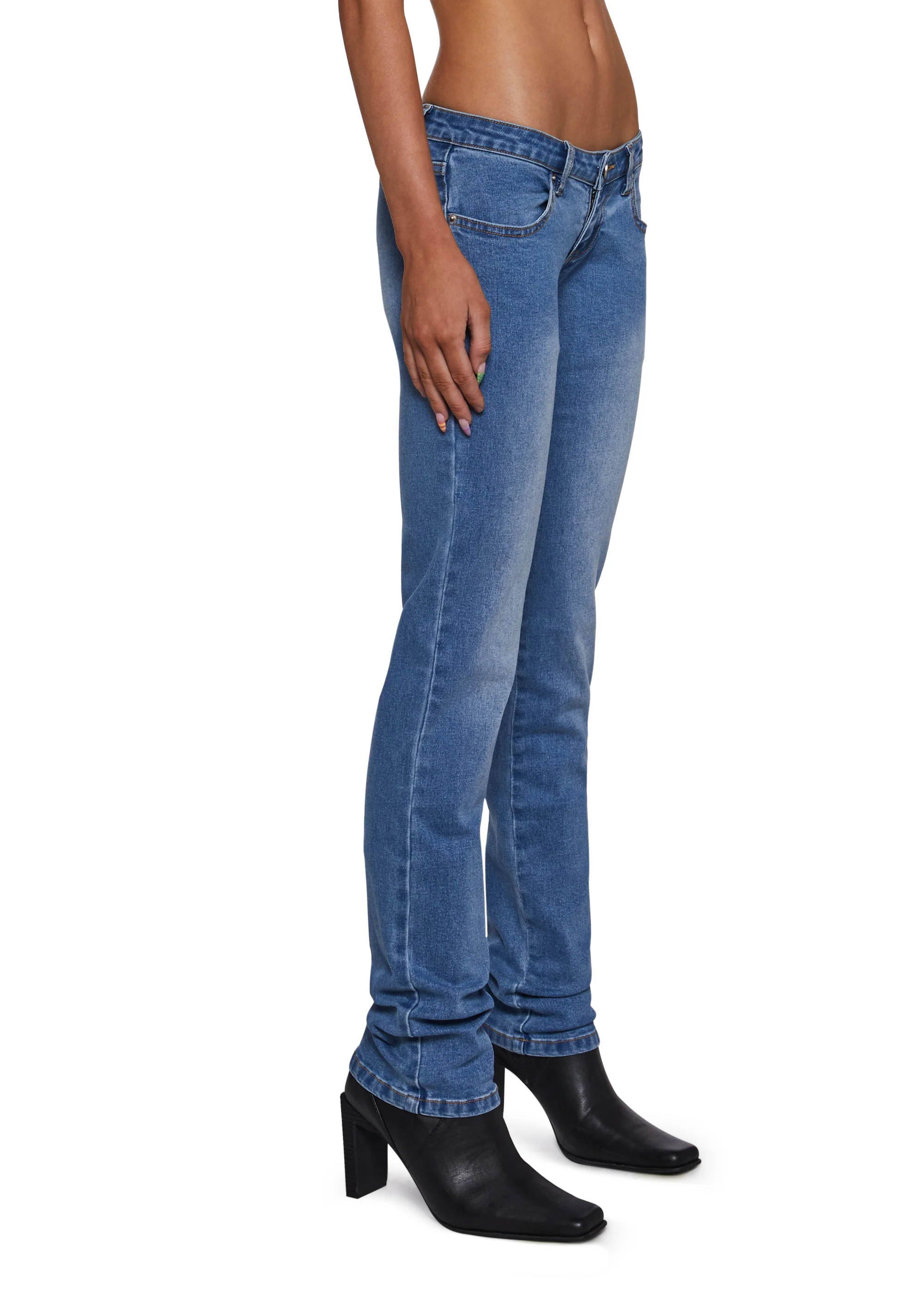 Talia Low Rise Jeans - Light Blue - Image 3