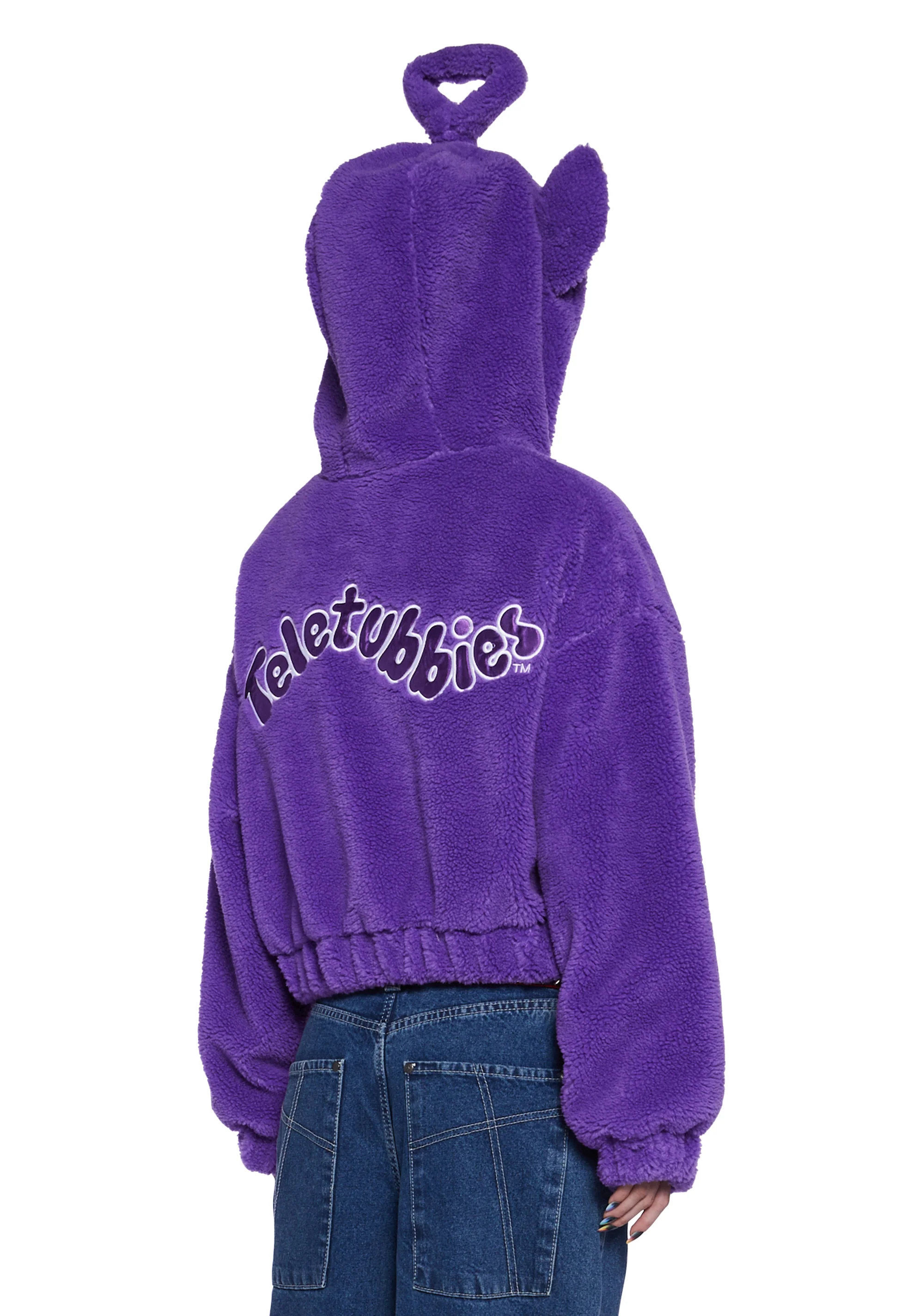 Tinky-Winky Hooded Sherpa Jacket - Image 4