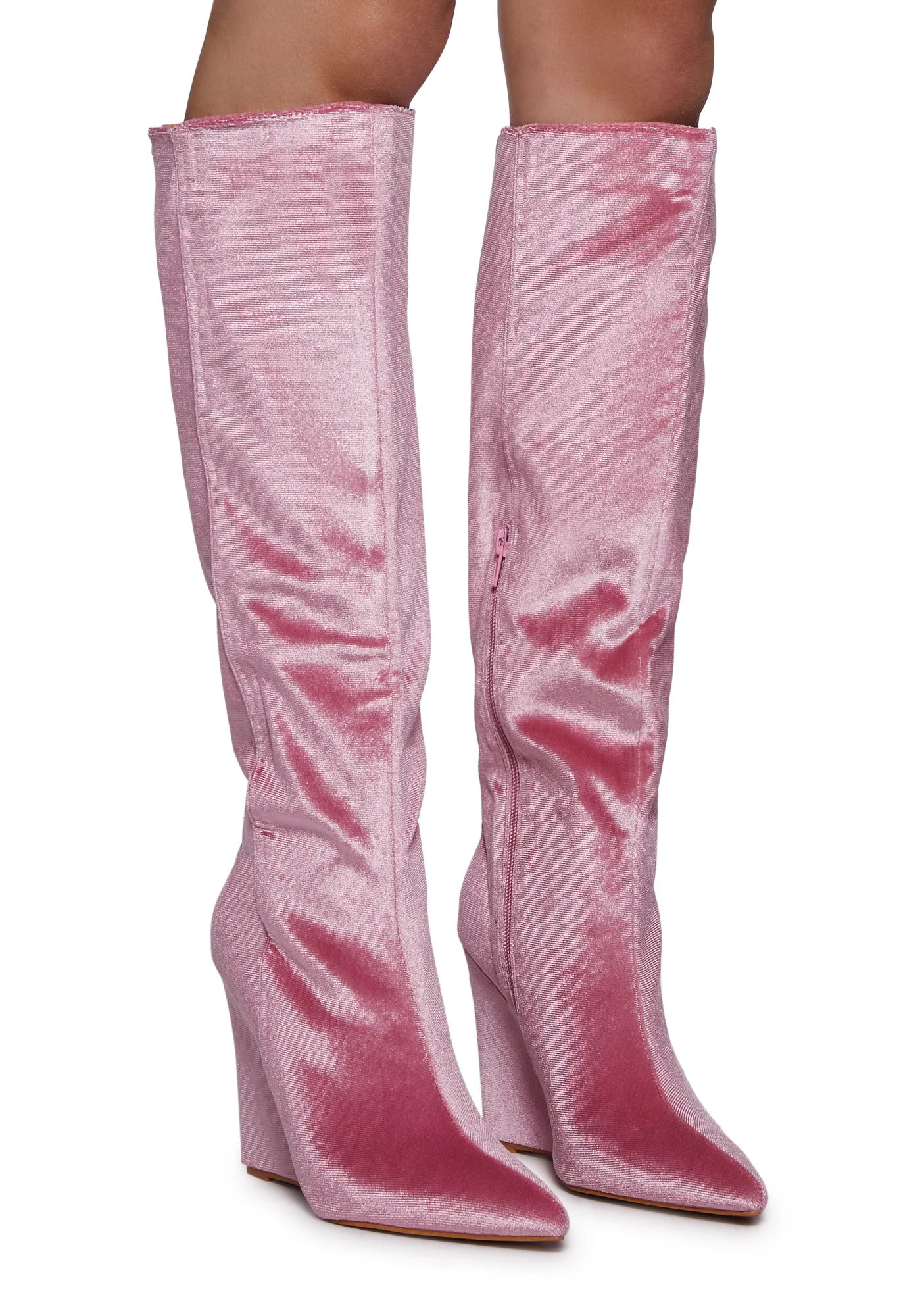 Totally Mesmerized Knee High Boots - Pink - Image 3