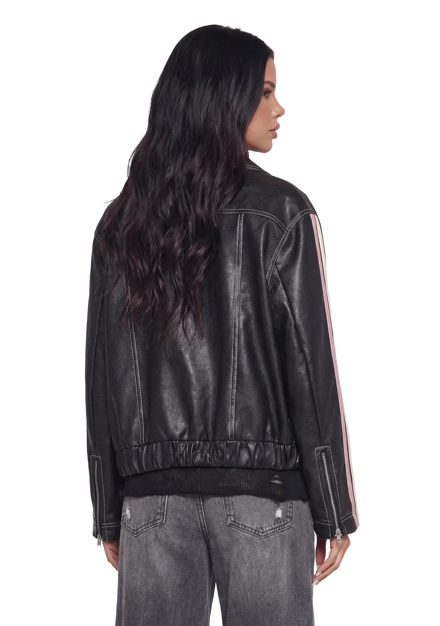 Tough Cutie Vegan Leather Jacket - Image 4