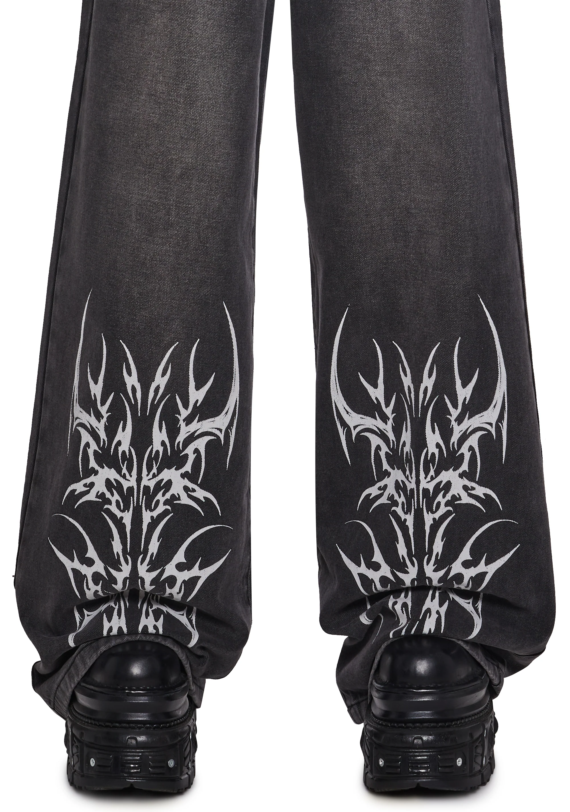 Sinful Attitude Wide Leg Jeans - Abstract - Image 7