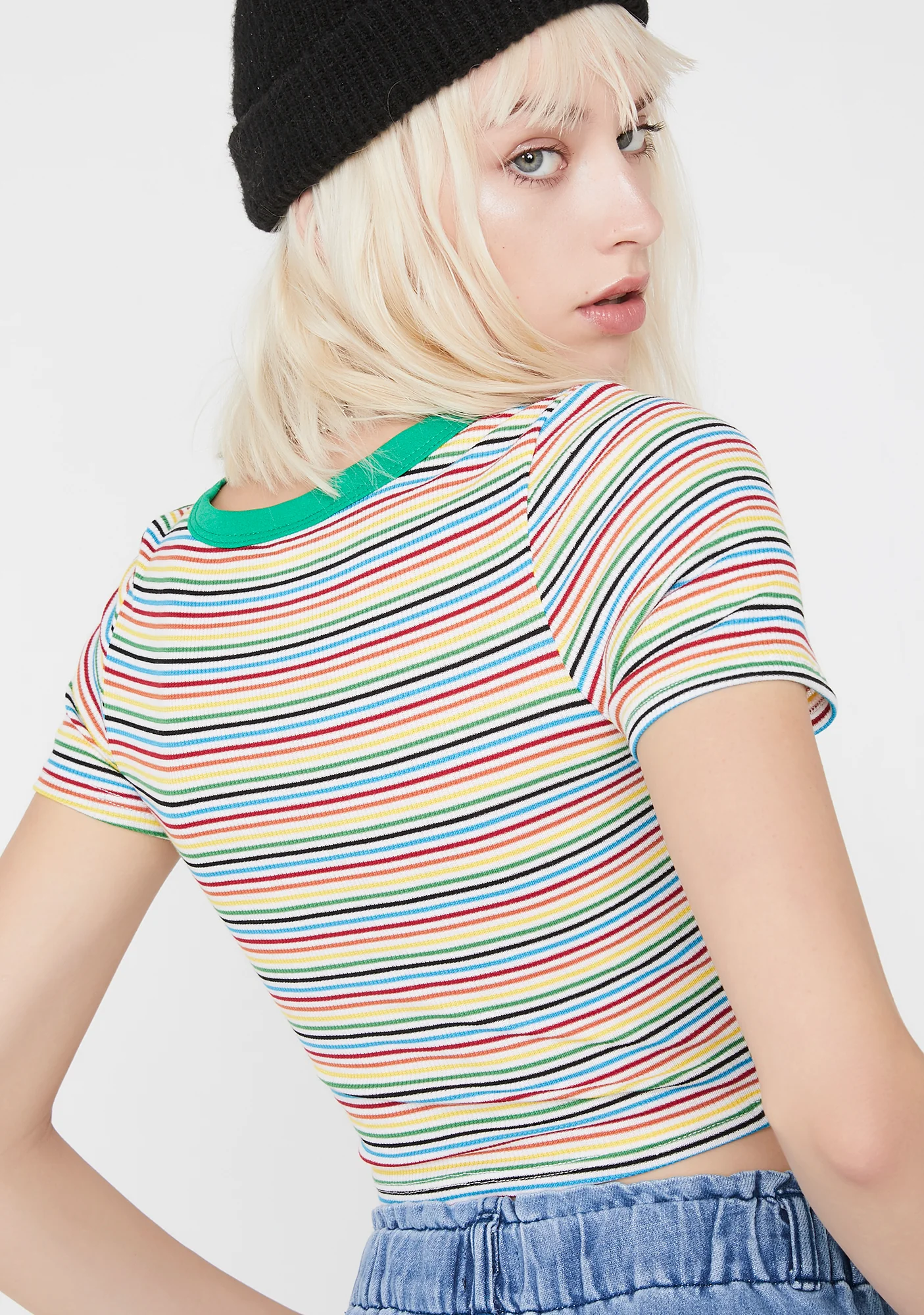 Valley Skulls Stripe Tee - Image 4