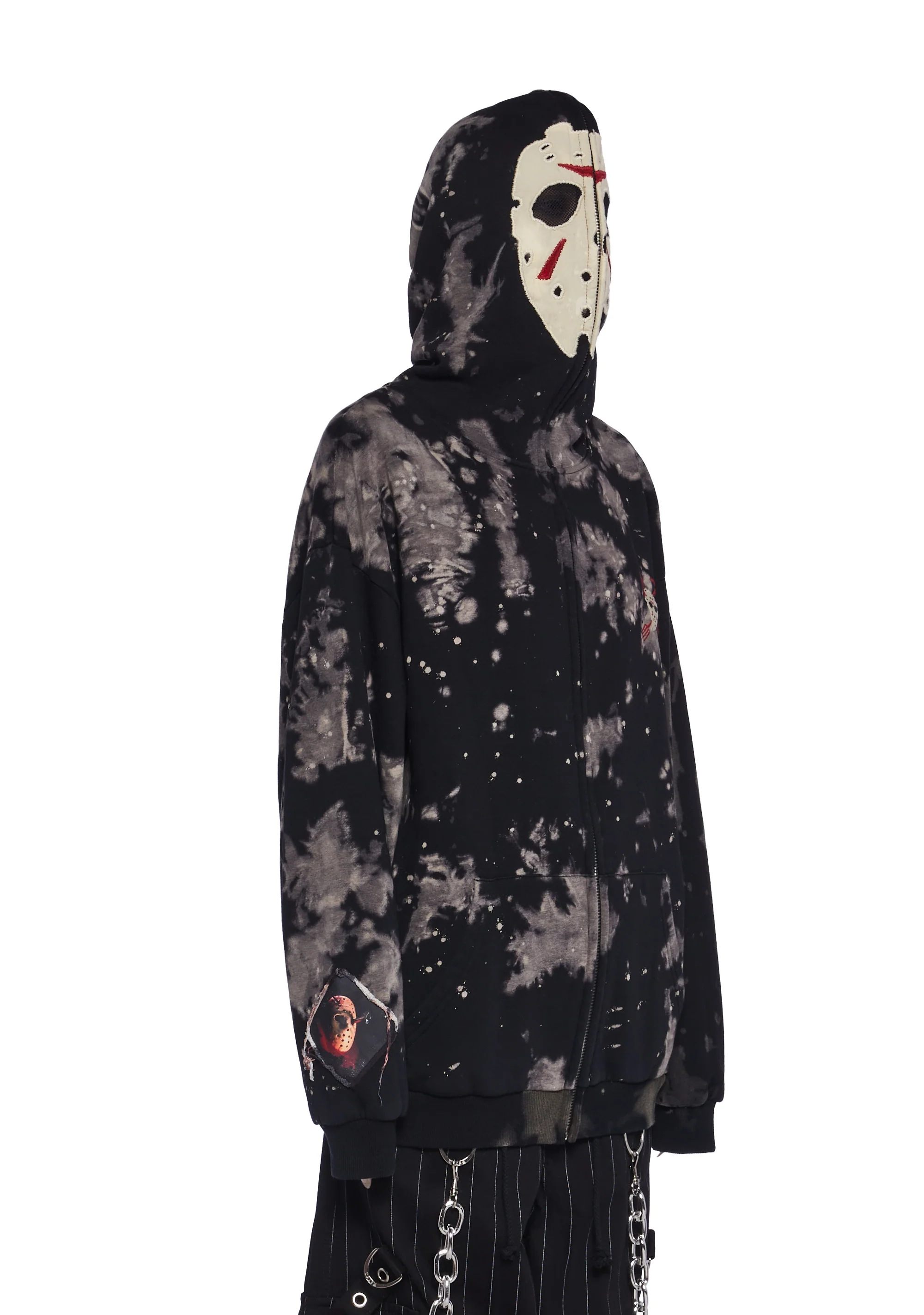 Vile Voorhees Mask Zip-Up Hoodie - Image 3